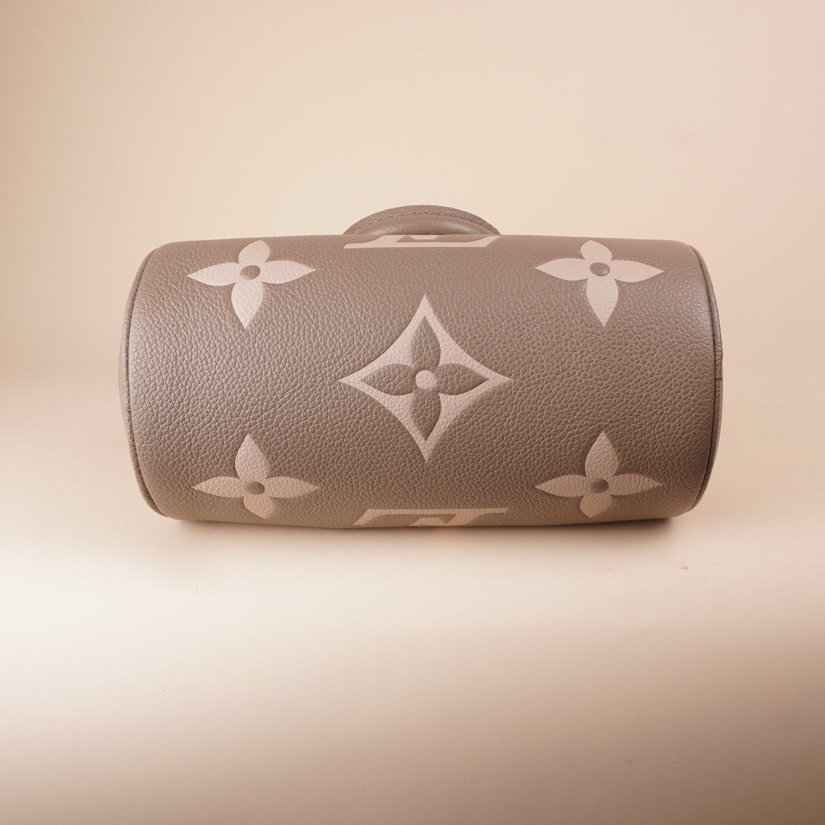 PRE-OWNED LV Papillon BB Monogram Empreinte Two Tone Shoulder Bag