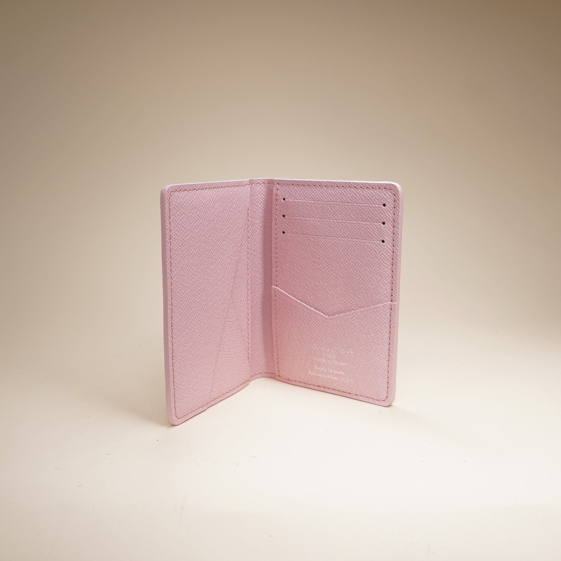 PRE-OWNED LV Pink Monogram Canvas Paris Tokyo Souvenir Pocket Organizer NM Wallet