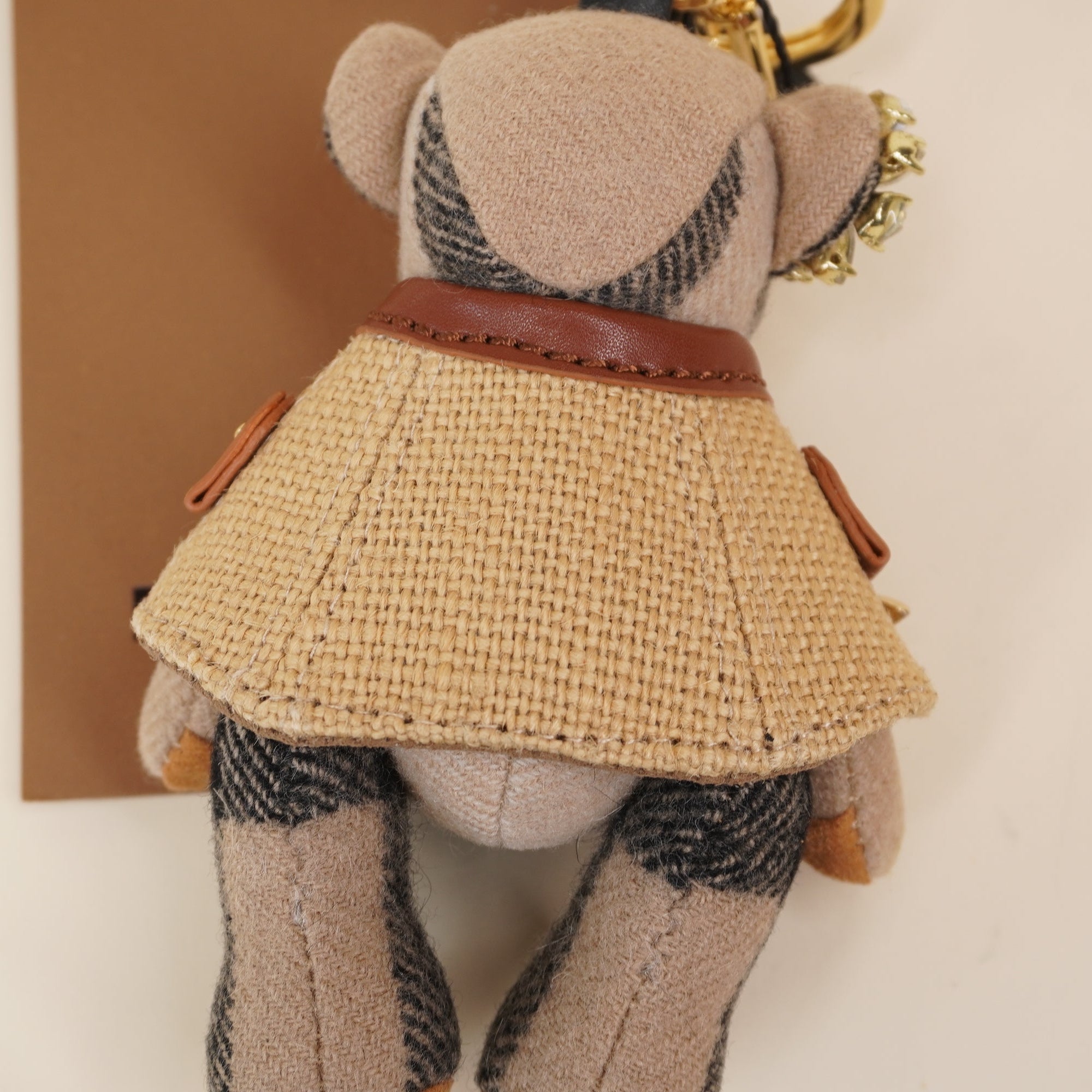 PRE-OWNED Embellished Thomas Bear Keychain Bag Charm