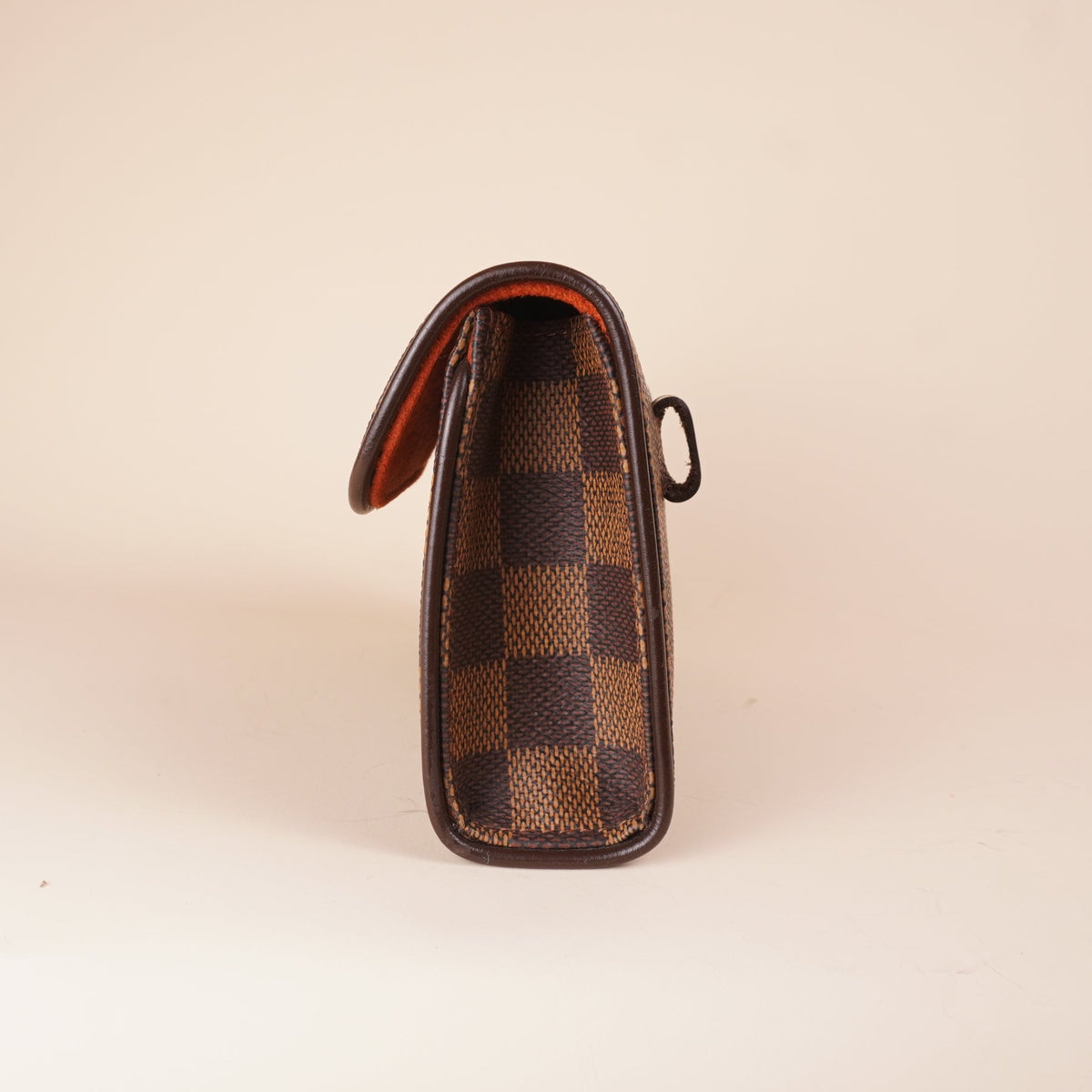 PRE-OWNED LV Damier Ebene Pochette Florentine XS Shoulder Bag