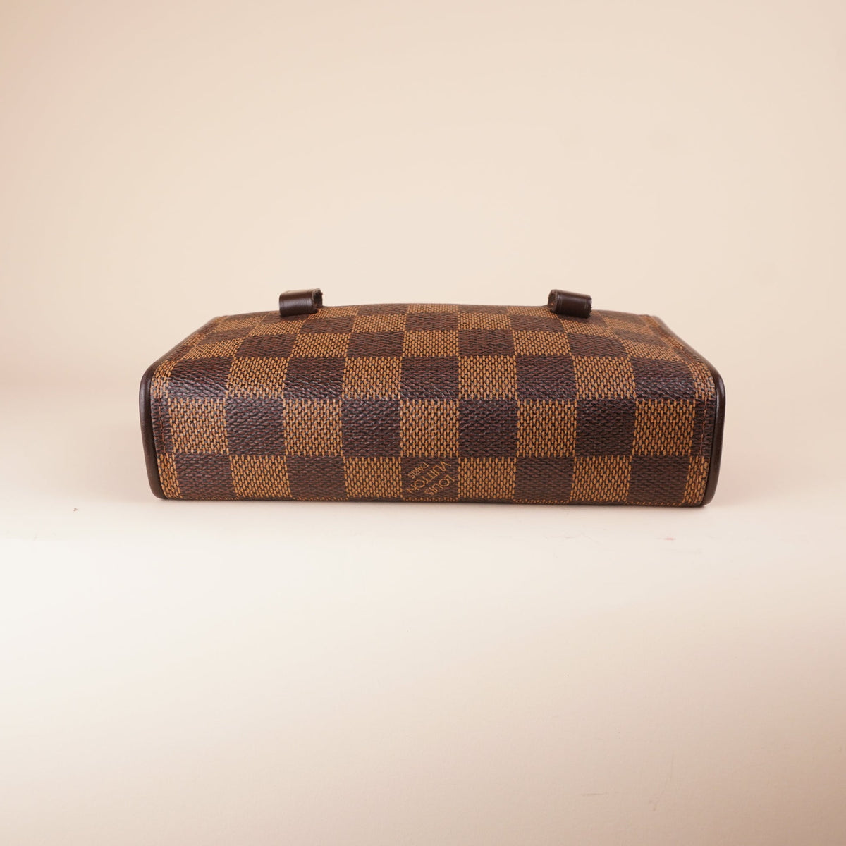 PRE-OWNED LV Damier Ebene Pochette Florentine XS Shoulder Bag