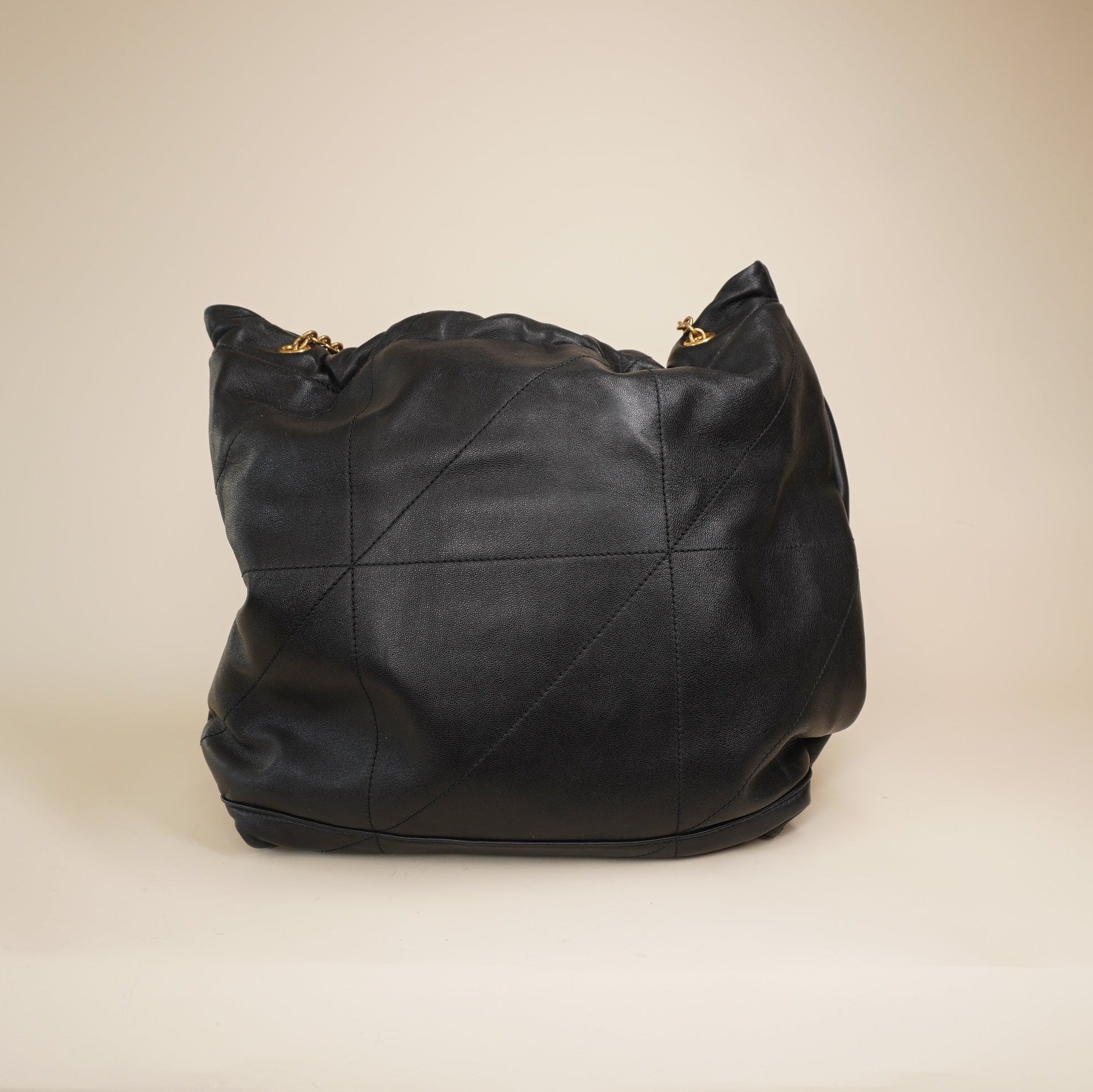  PRE-OWNED YSL Leather Jamie 4.3 Pochon Black Shoulder Bag