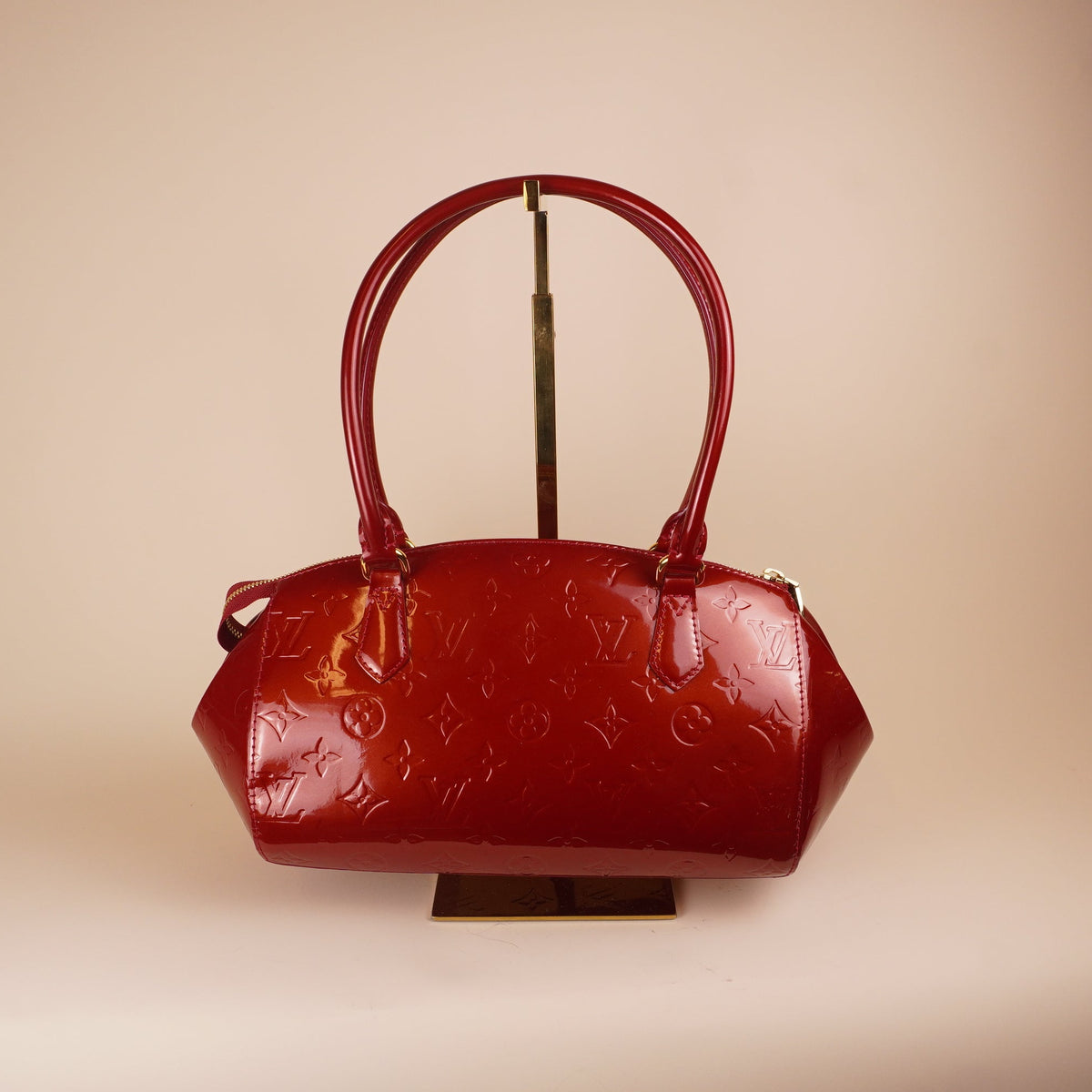 PRE-OWNED LV Monogram Vernis Sherwood PM Shoulder Bag