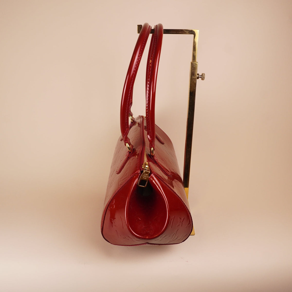 PRE-OWNED LV Monogram Vernis Sherwood PM Shoulder Bag