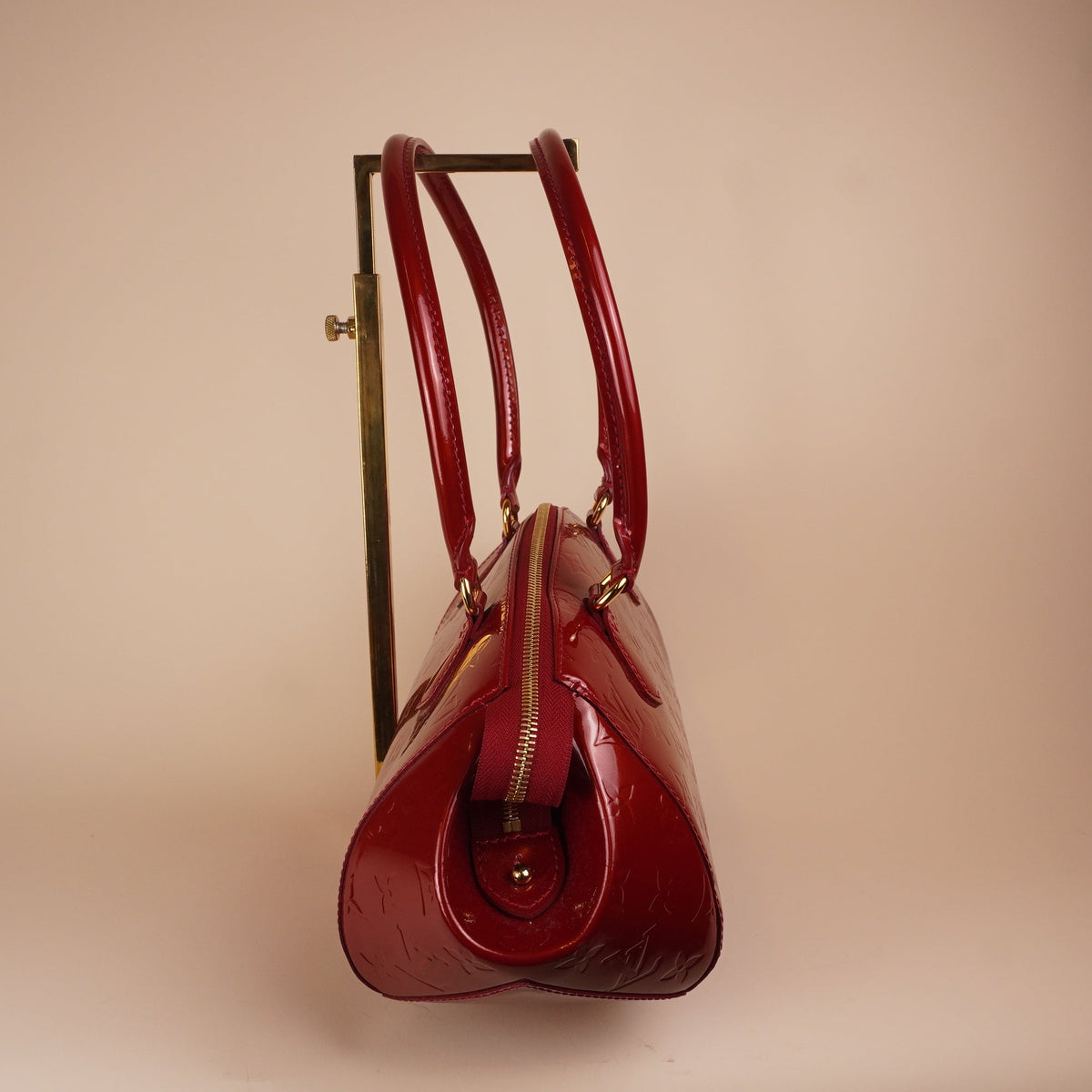 PRE-OWNED LV Monogram Vernis Sherwood PM Shoulder Bag