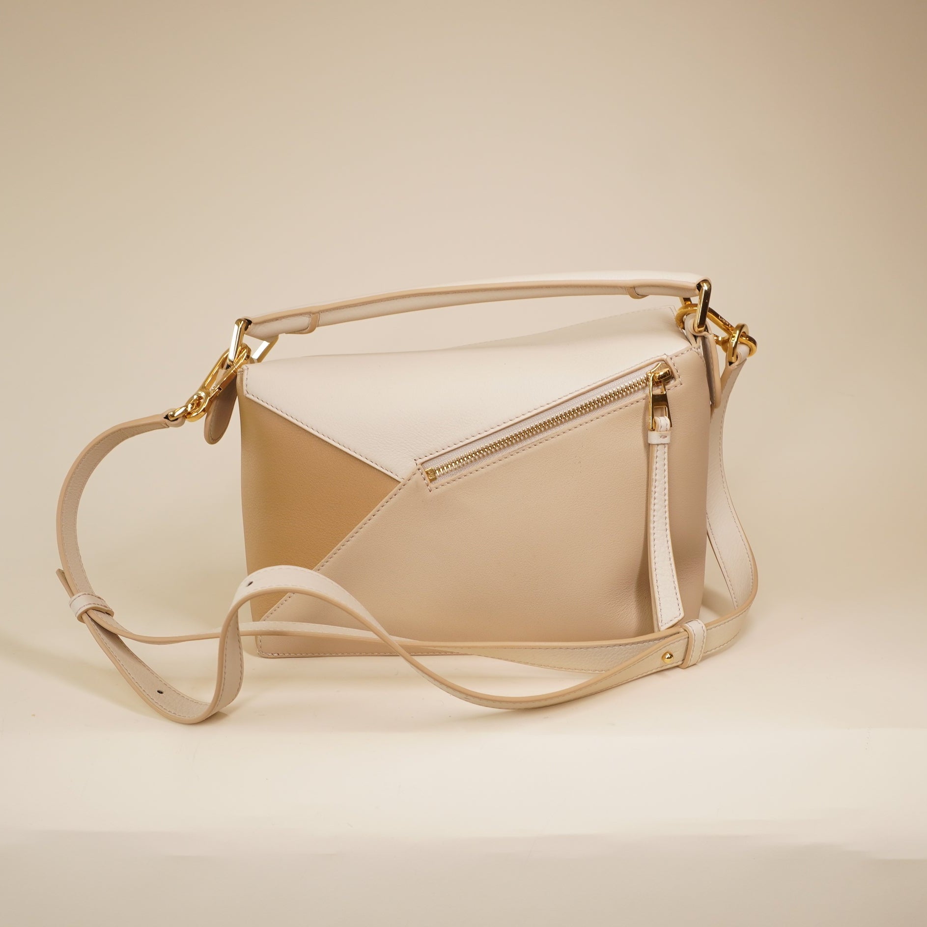 PRE-OWNED Small Leather Puzzle Edge Shoulder Bag