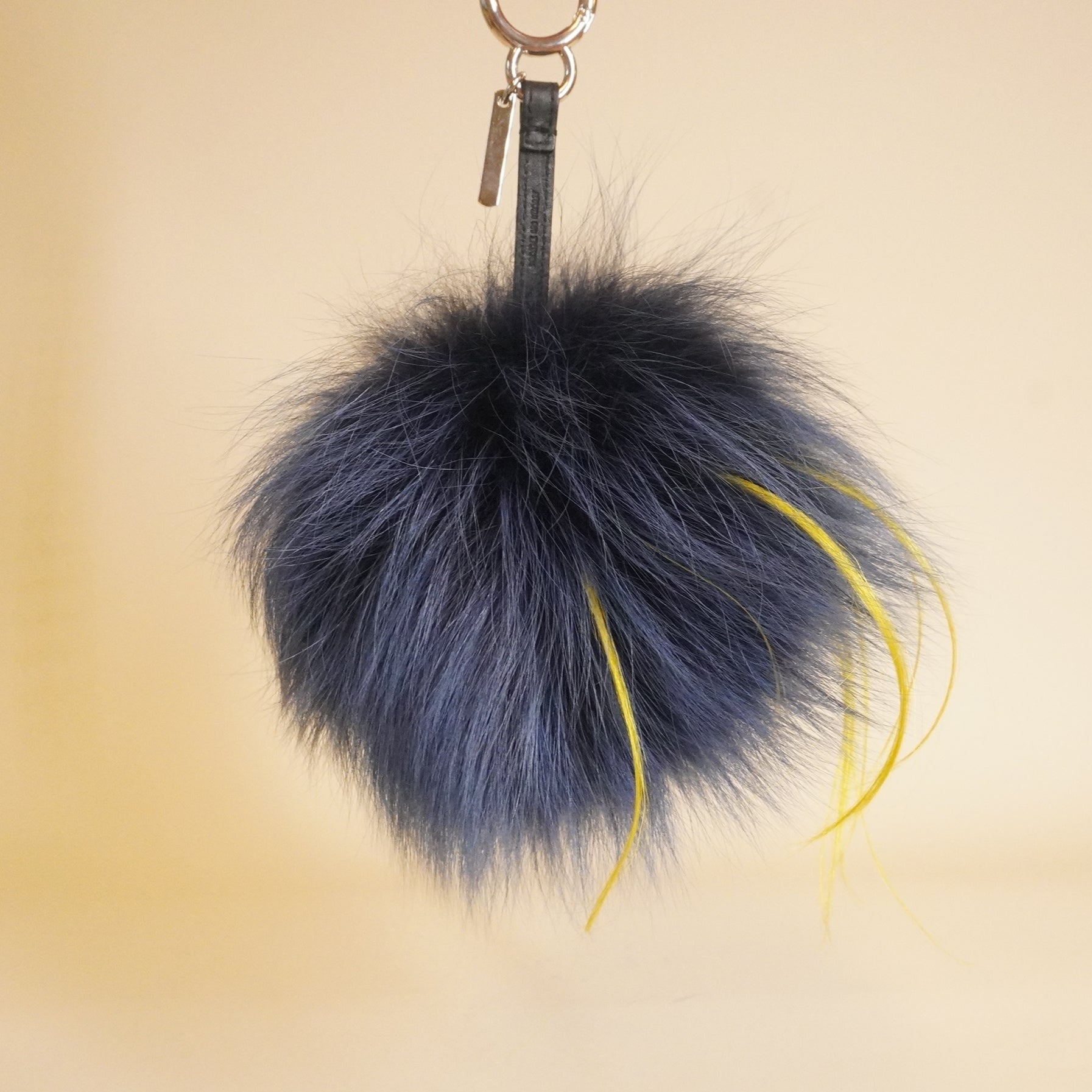 PRE-OWNED Fox Rabbit Goat Mink Fur Vitello Monster Bag Bug Charm