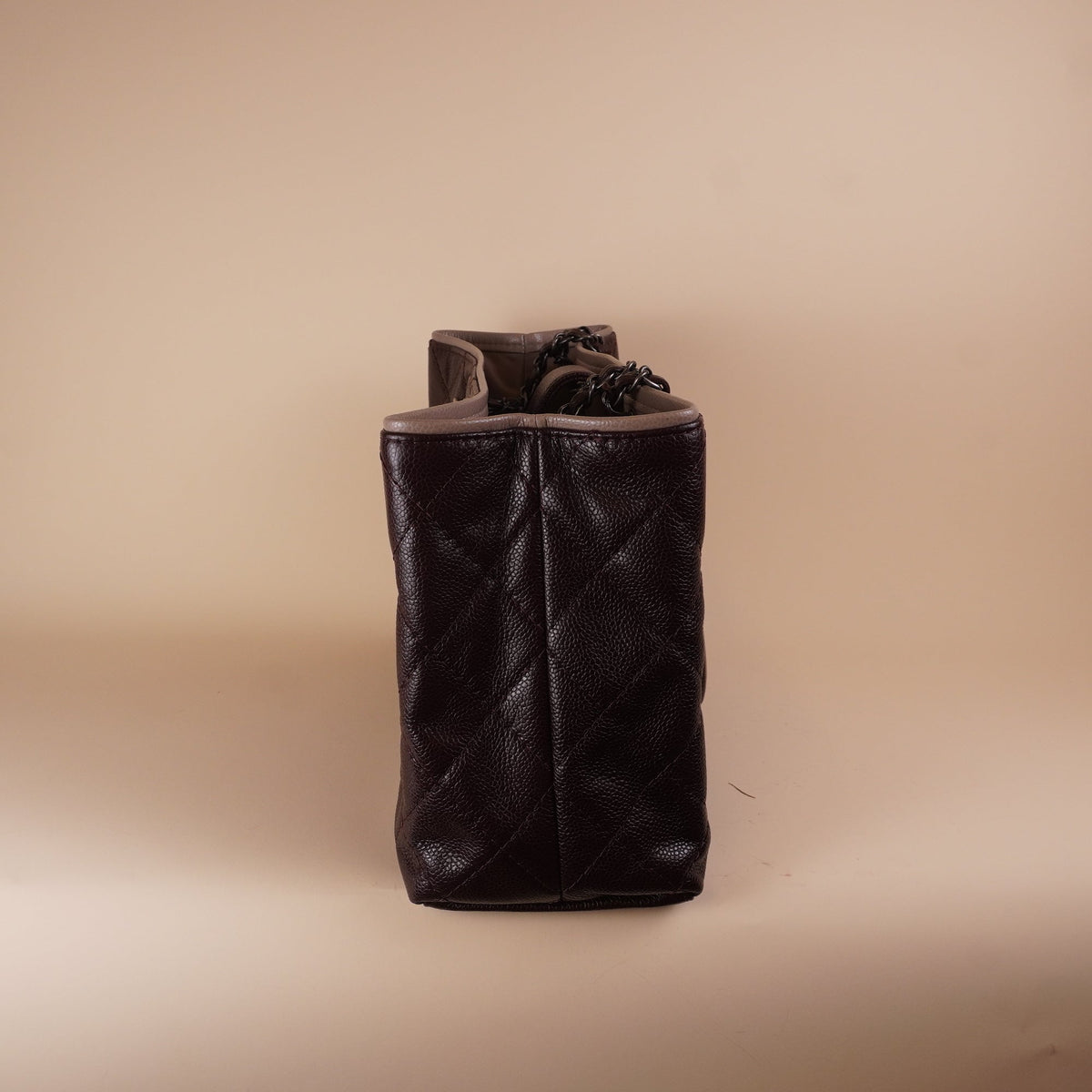 PRE-OWNED CC Caviar Quilted Shopping Tote 