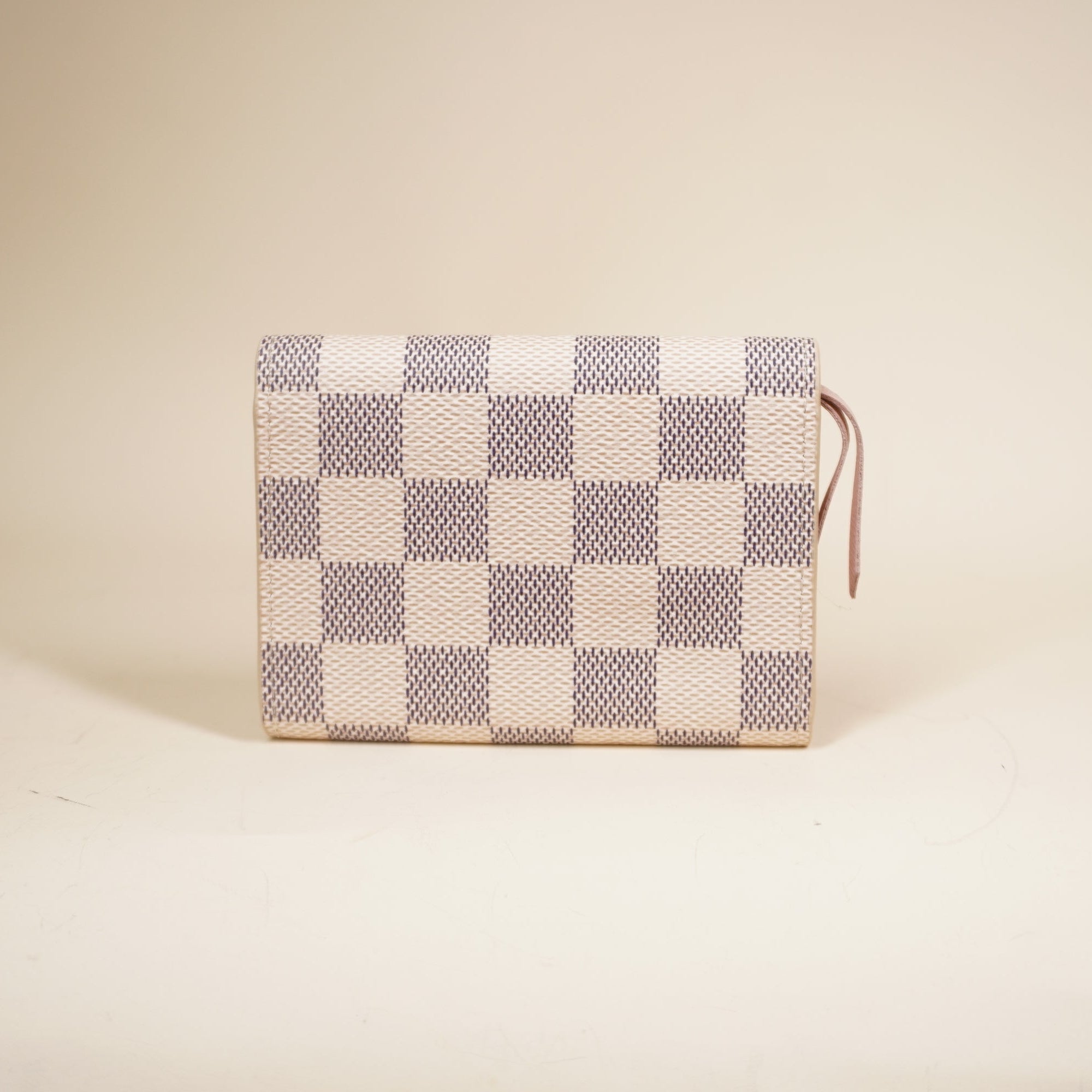 PRE-OWNED LV Rosalie Coin Purse Damier Azur Canvas Wallet