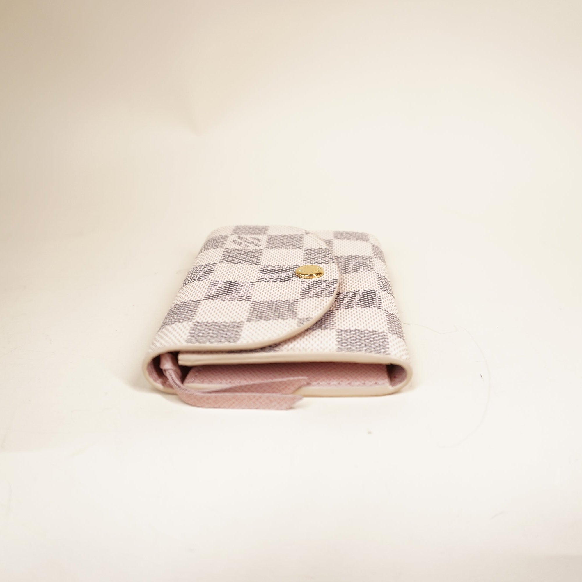 PRE-OWNED LV Rosalie Coin Purse Damier Azur Canvas Wallet