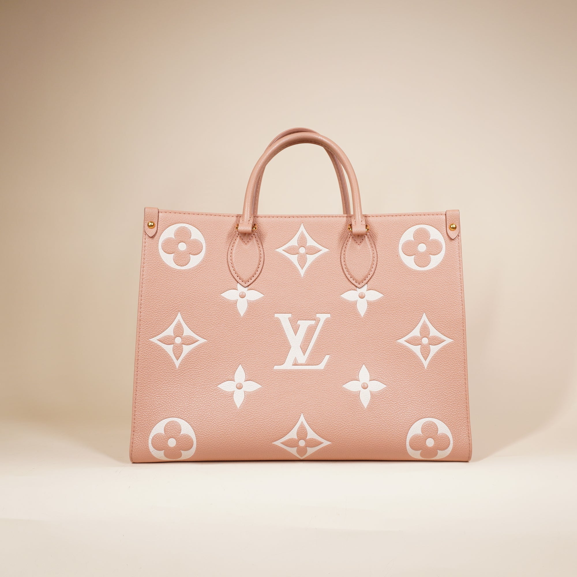 PRE-OWNED Pink Monogram On the Go MM Shoulder Bag