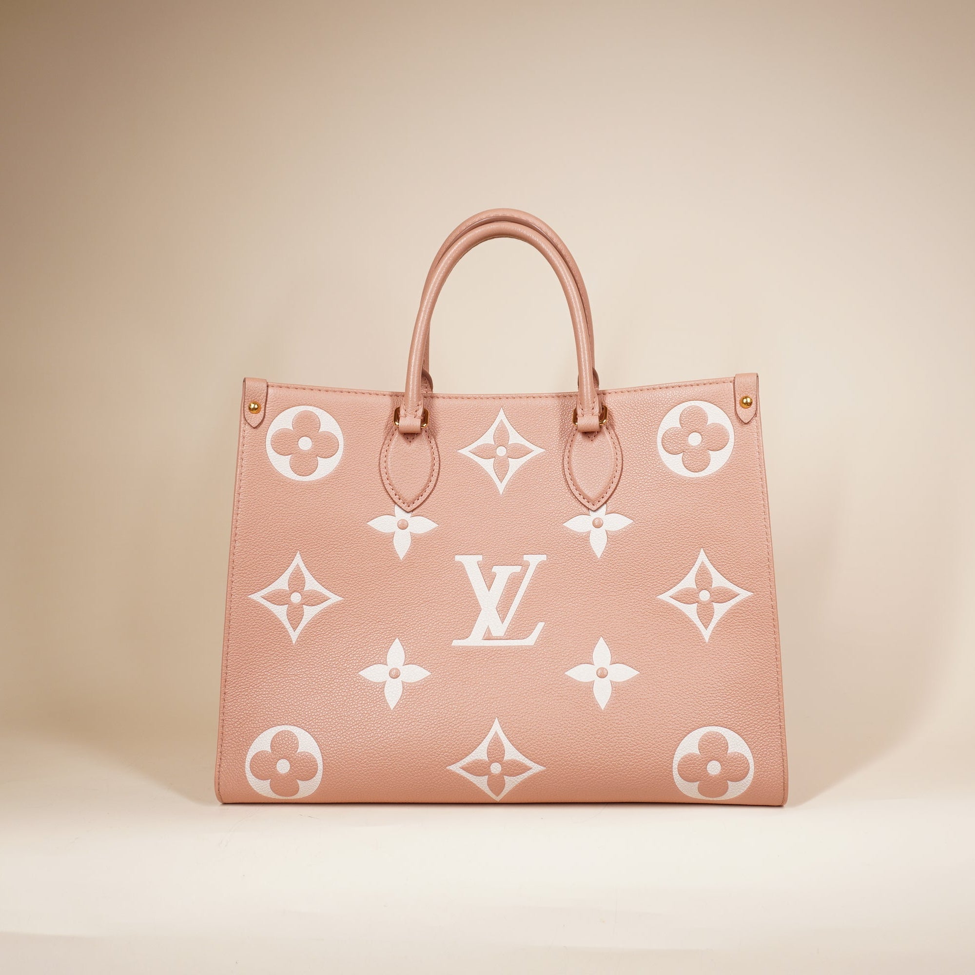 PRE-OWNED Pink Monogram On the Go MM Shoulder Bag