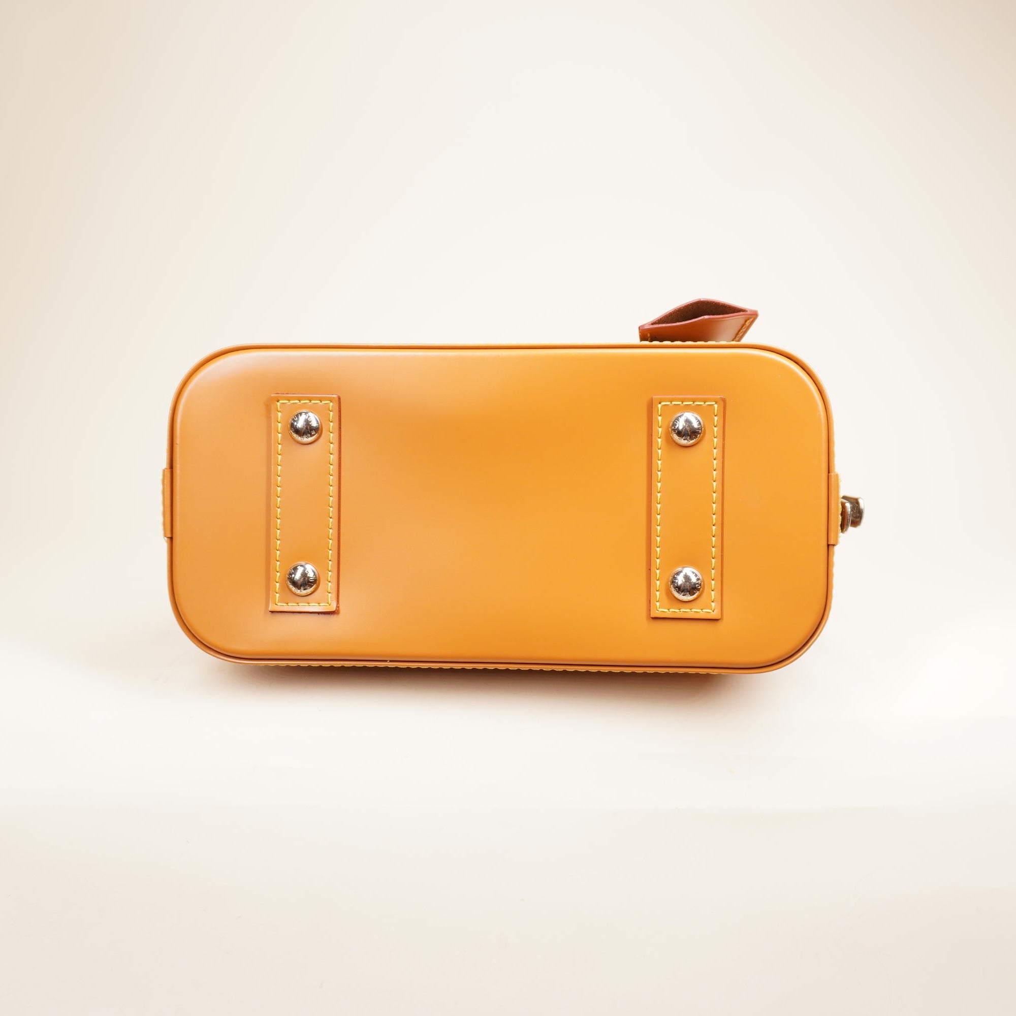 PRE-OWNED Alma BB EPI Leather Shoulder Bag Brown