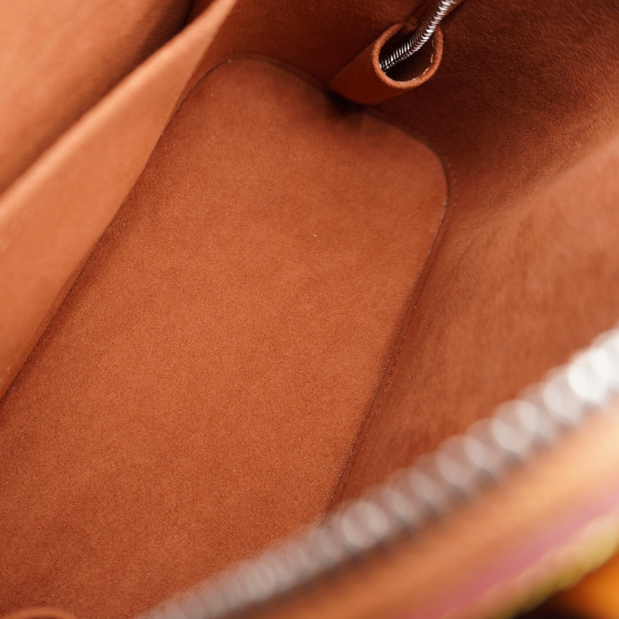 PRE-OWNED Alma BB EPI Leather Shoulder Bag Brown