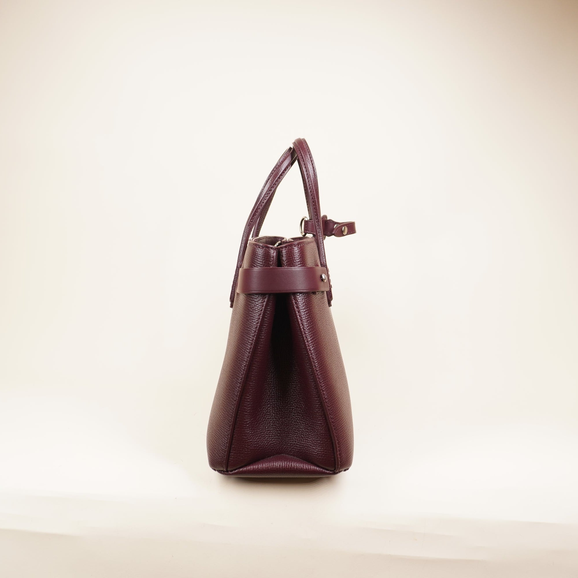 PRE-OWNED Derby Calfskin House Check Medium Banner Shoulder Bag