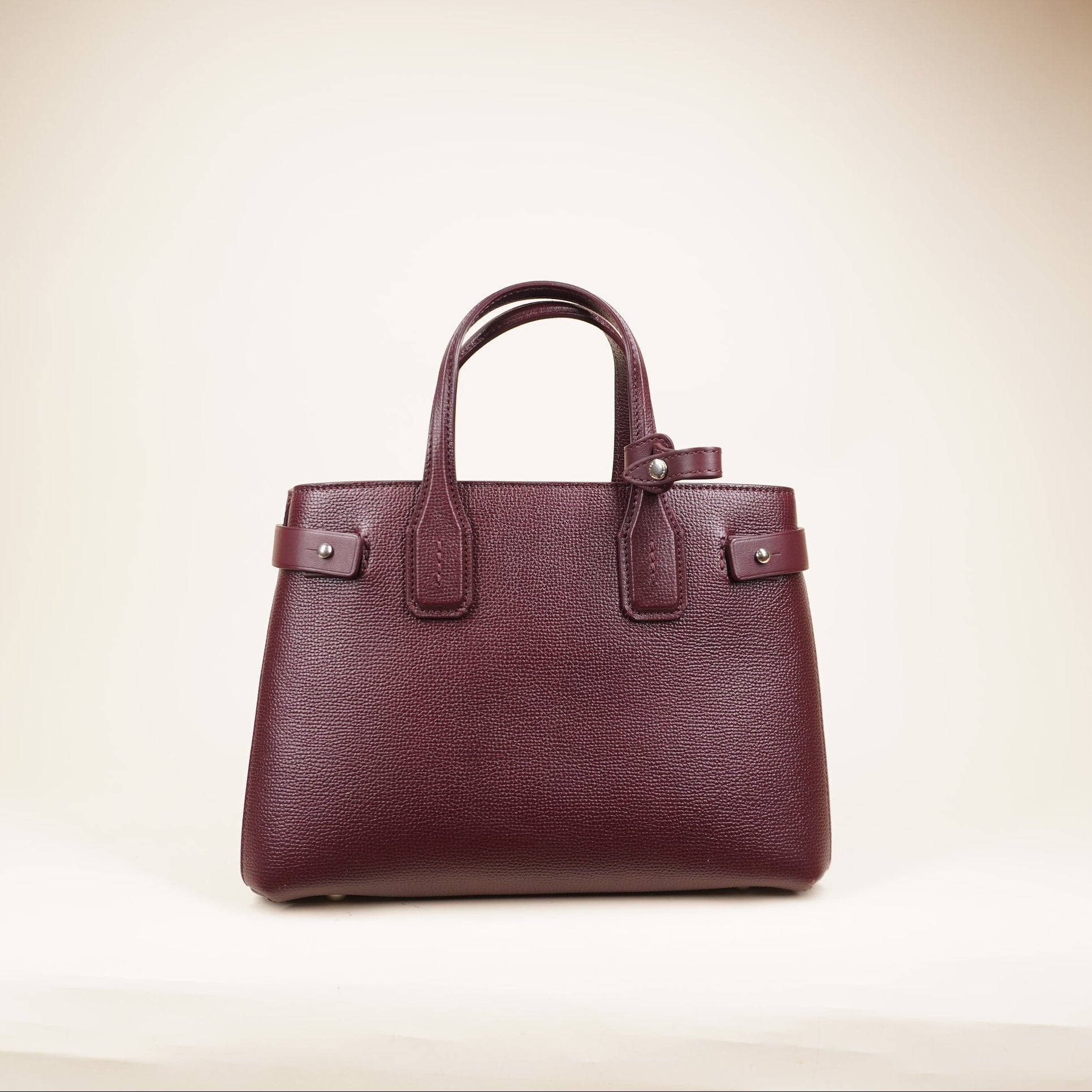 PRE-OWNED Derby Calfskin House Check Medium Banner Shoulder Bag