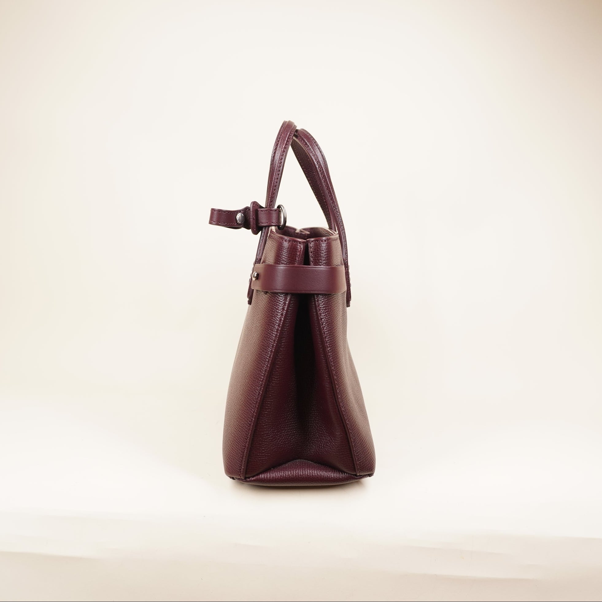 PRE-OWNED Derby Calfskin House Check Medium Banner Shoulder Bag