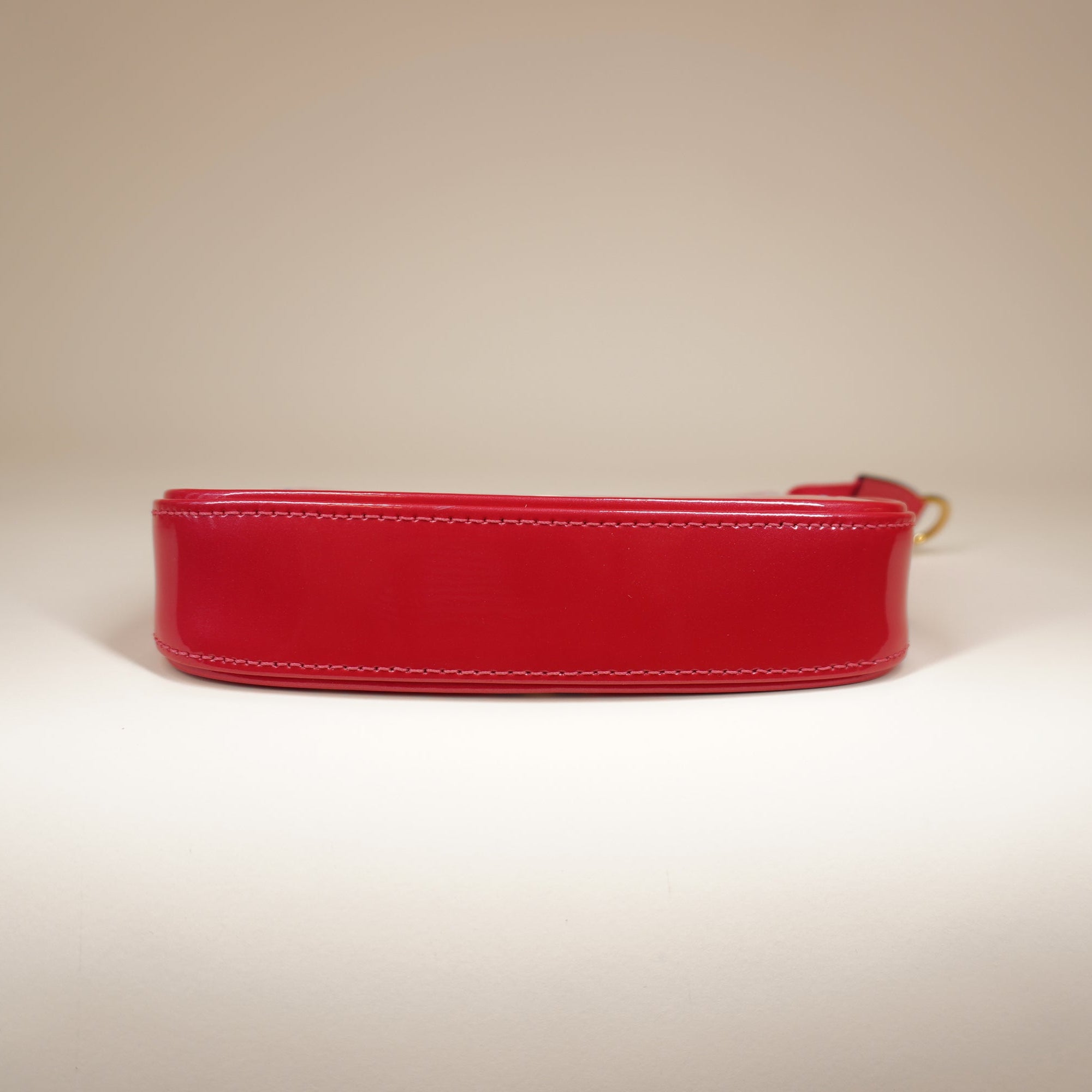 PRE-OWNED LV Vernis Valentine's Mini Pochette Shoulder Bag