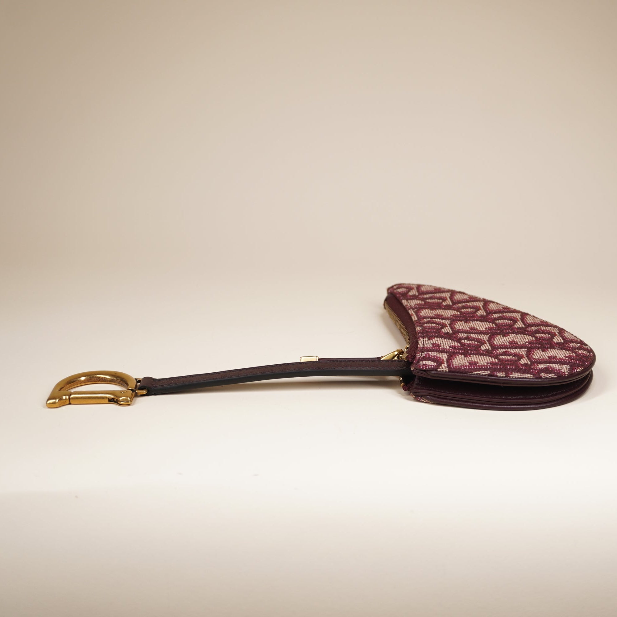 PRE-OWNED Oblique Saddle Coin Purse