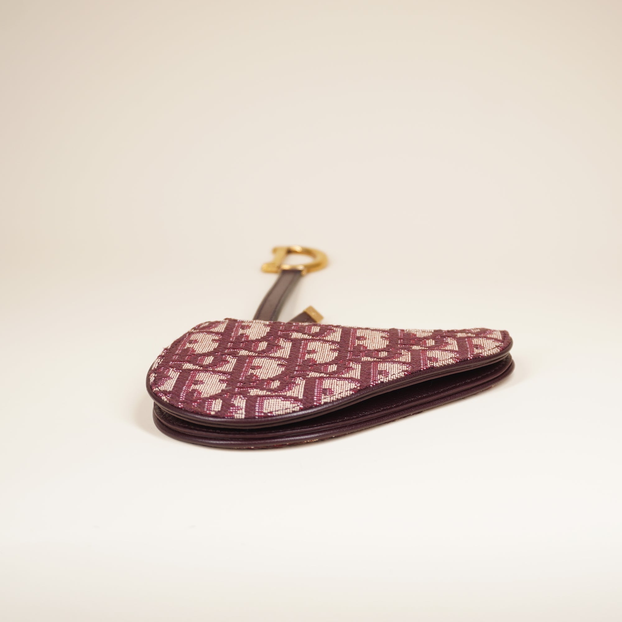 PRE-OWNED Oblique Saddle Coin Purse