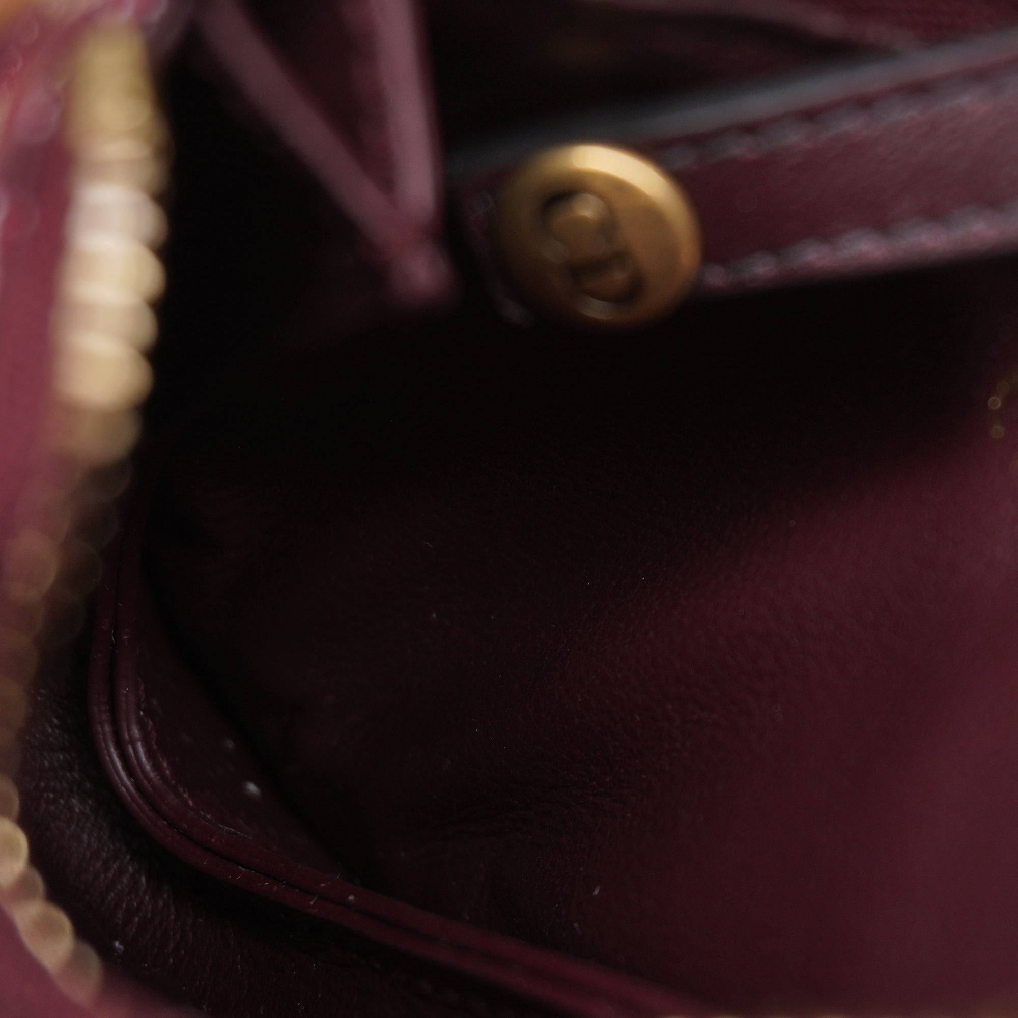 PRE-OWNED Oblique Saddle Coin Purse