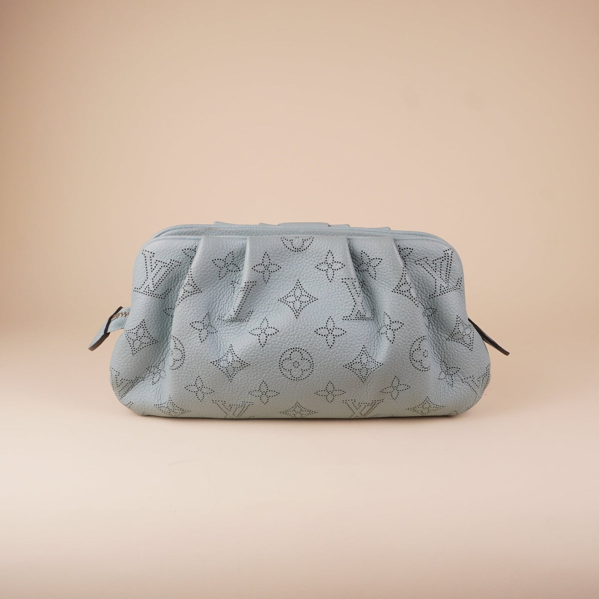 PRE-OWNED LV Mahina Scala Mini Pouch Vert Lagon Crossbody Bag