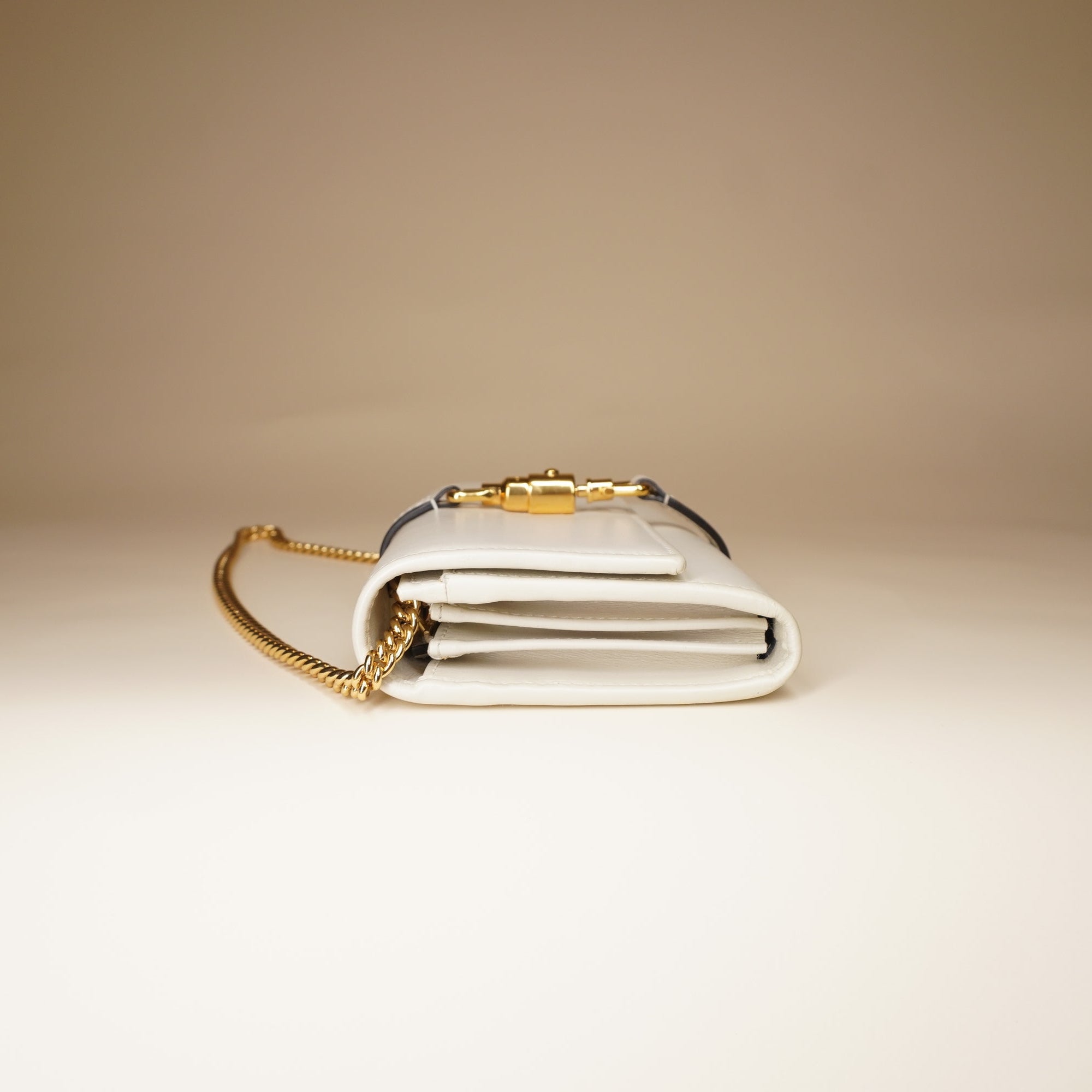 PRE-OWNED GG Jackie 1961 Continental Chain Wallet Leather Crossbody Bag