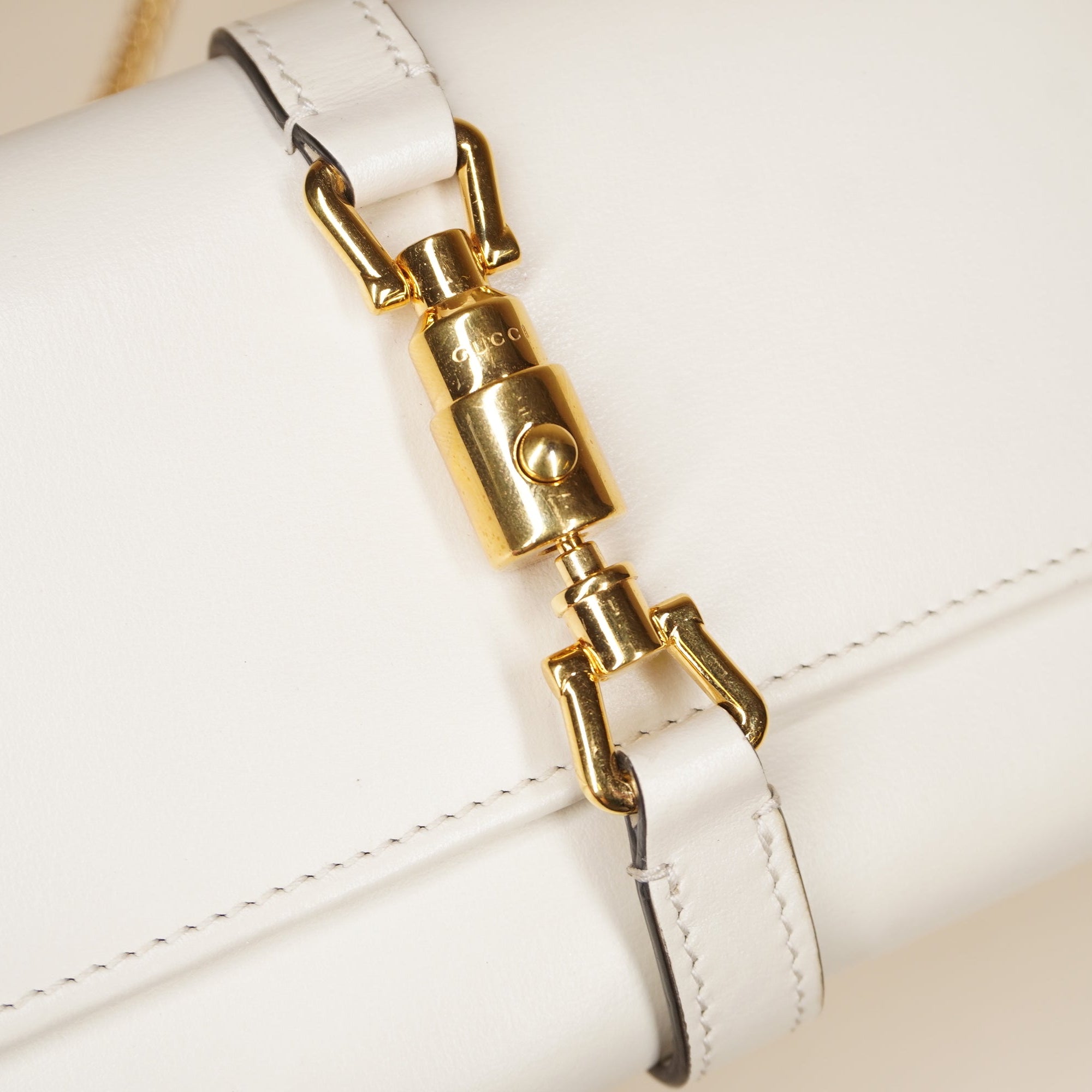 PRE-OWNED GG Jackie 1961 Continental Chain Wallet Leather Crossbody Bag