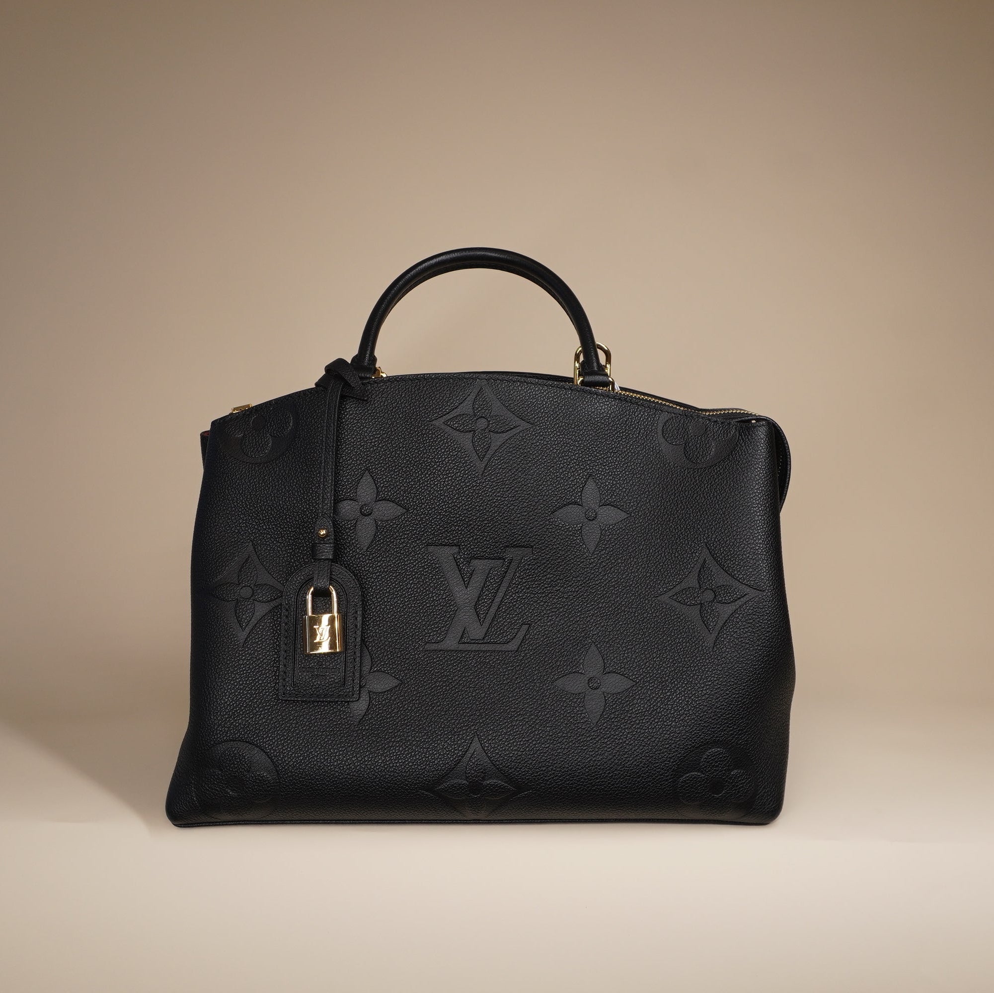 PRE-OWNED LV Black Empreinte Monogram Grand Palais Shoulder Bag