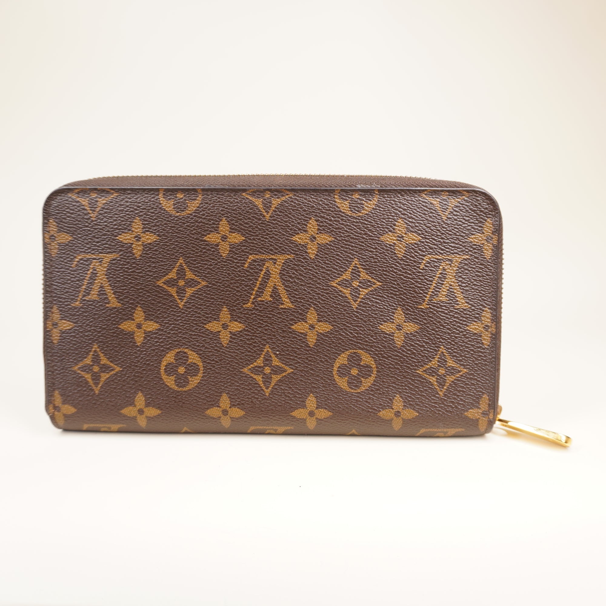 PRE-OWNED LV Monogram Zippy Compact Wallet