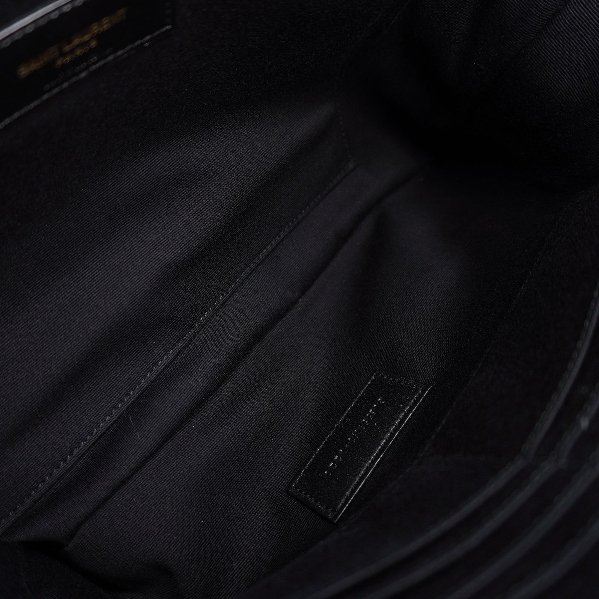 PRE-OWNED Burgundy Quilted Leather Monogram Wristlet Pouch