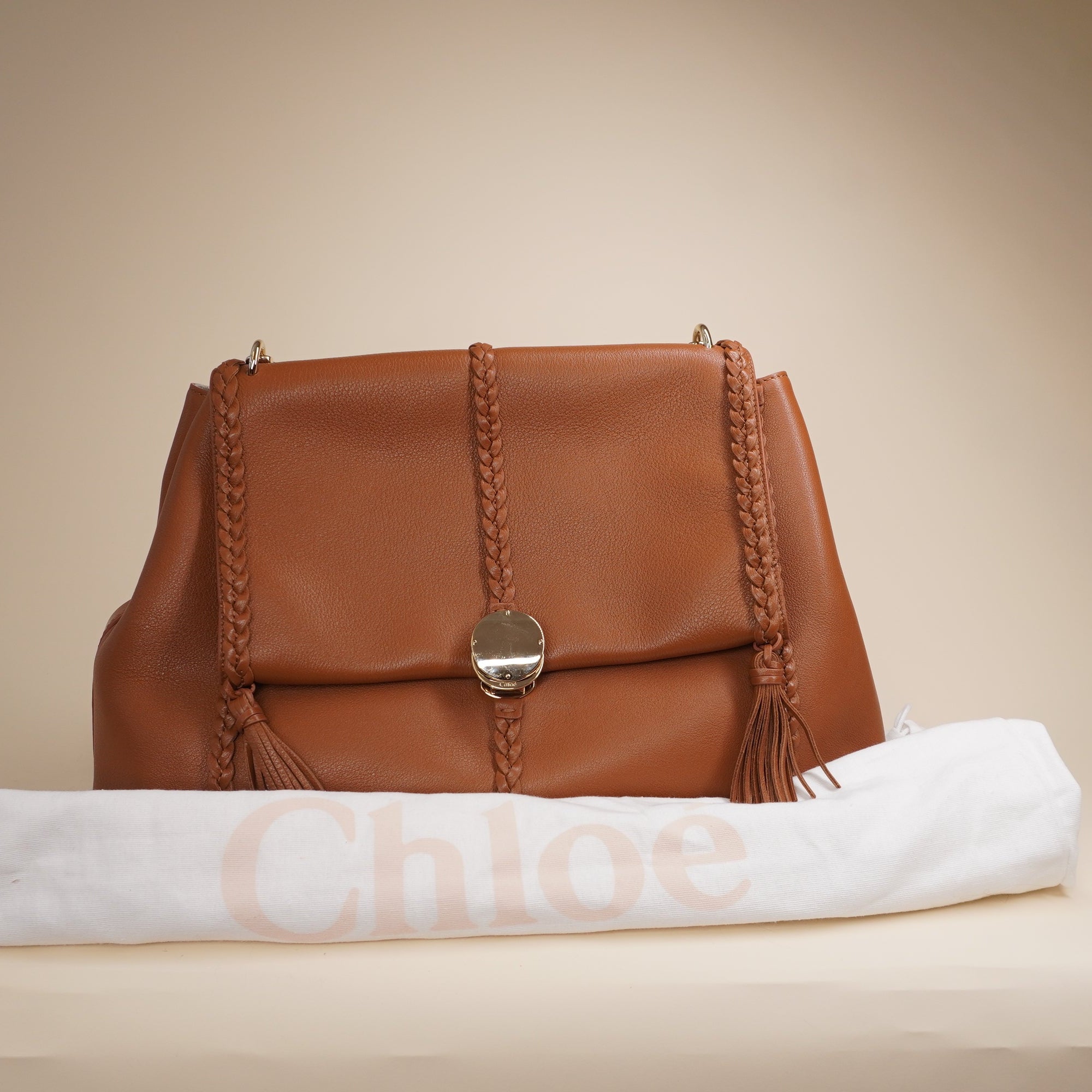 PRE-OWNED Brown Penelope Soft Shoulder Bag