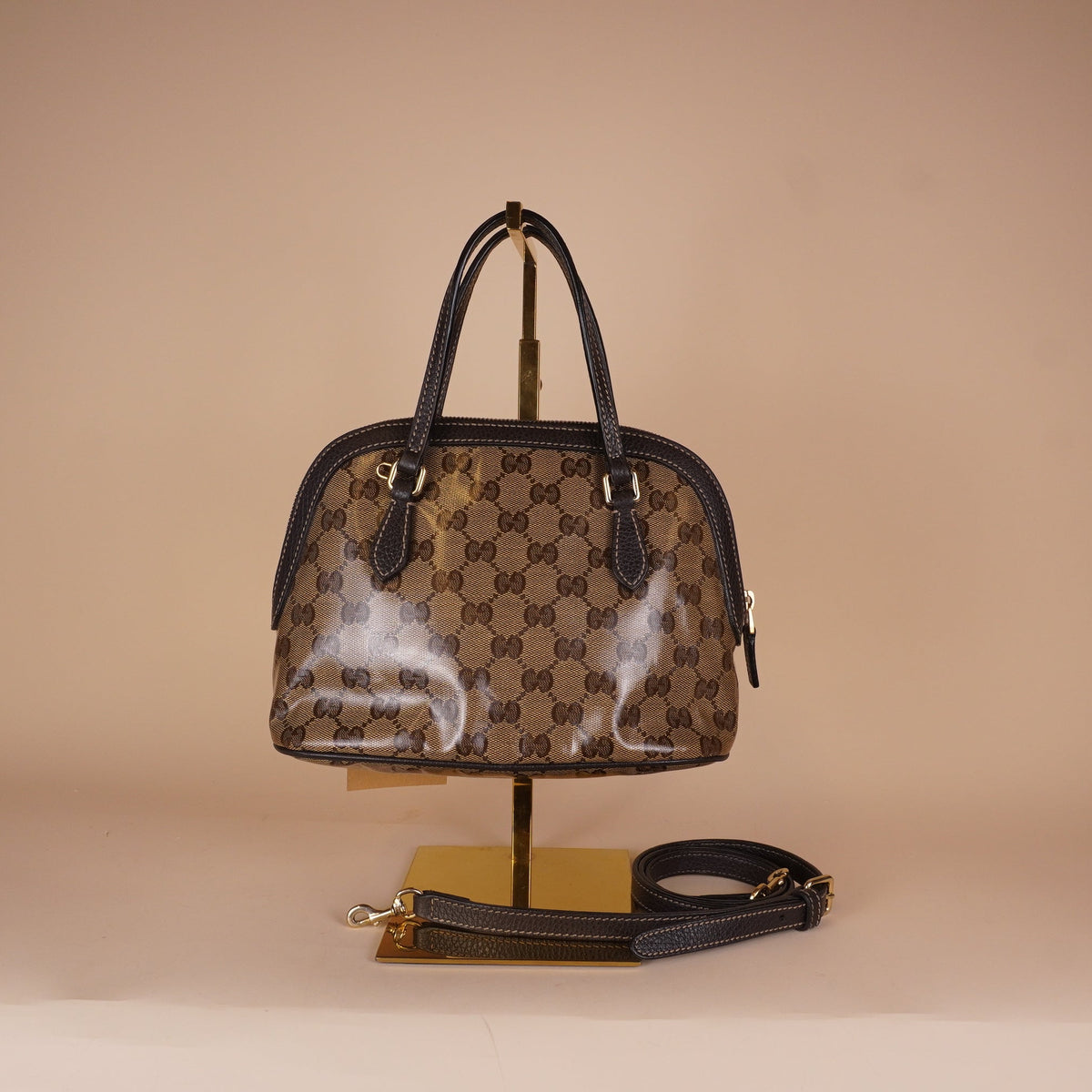 PRE-OWNED GG Satchel Dome Mini GG Crystal 2016-2026