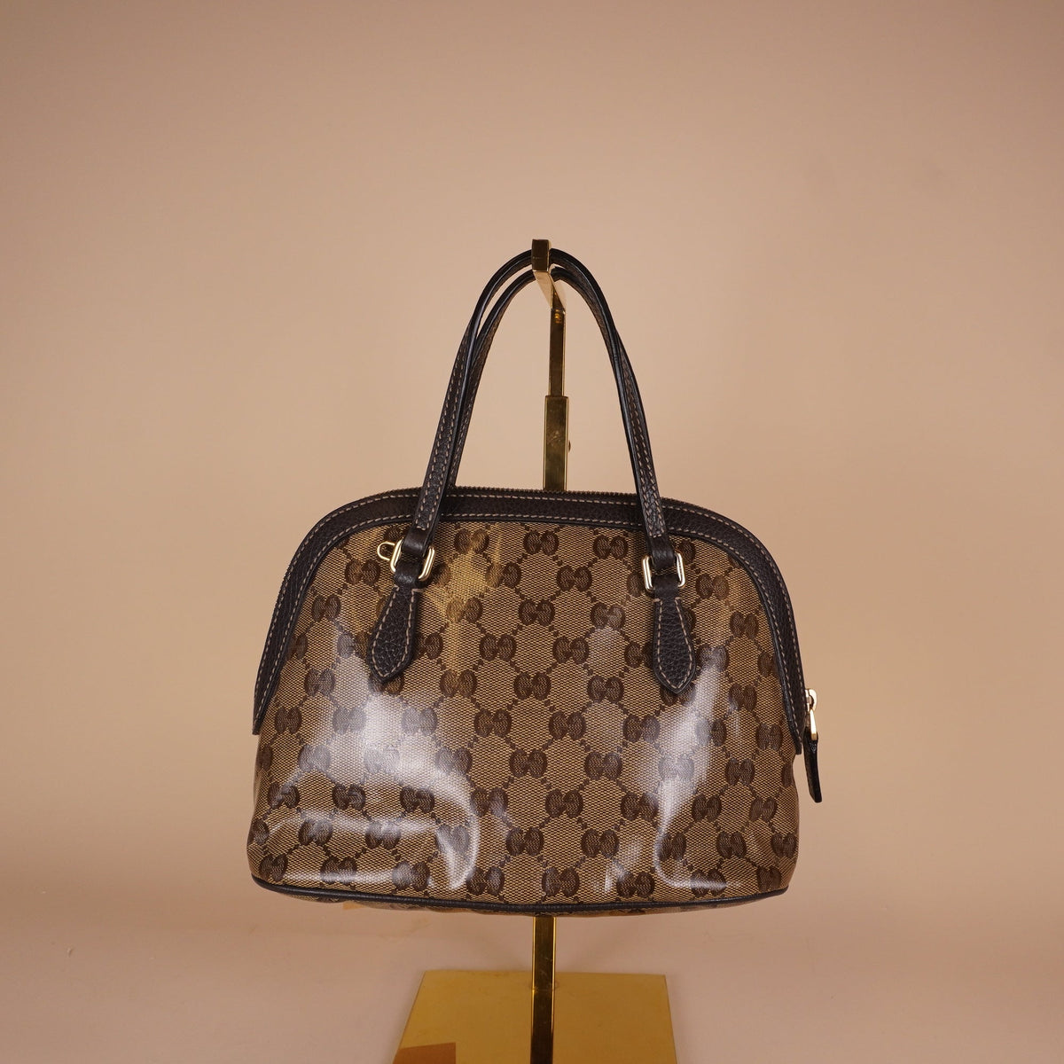 PRE-OWNED GG Satchel Dome Mini GG Crystal 2016-2026
