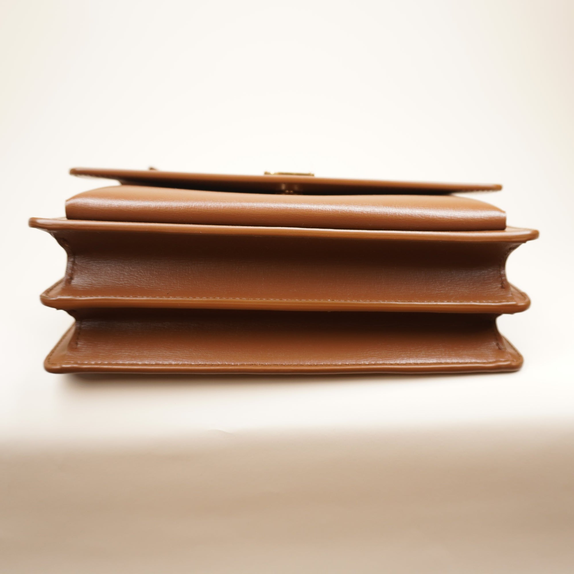 PRE-OWNED Brown Sunset Smooth Leather Shoulder Bag