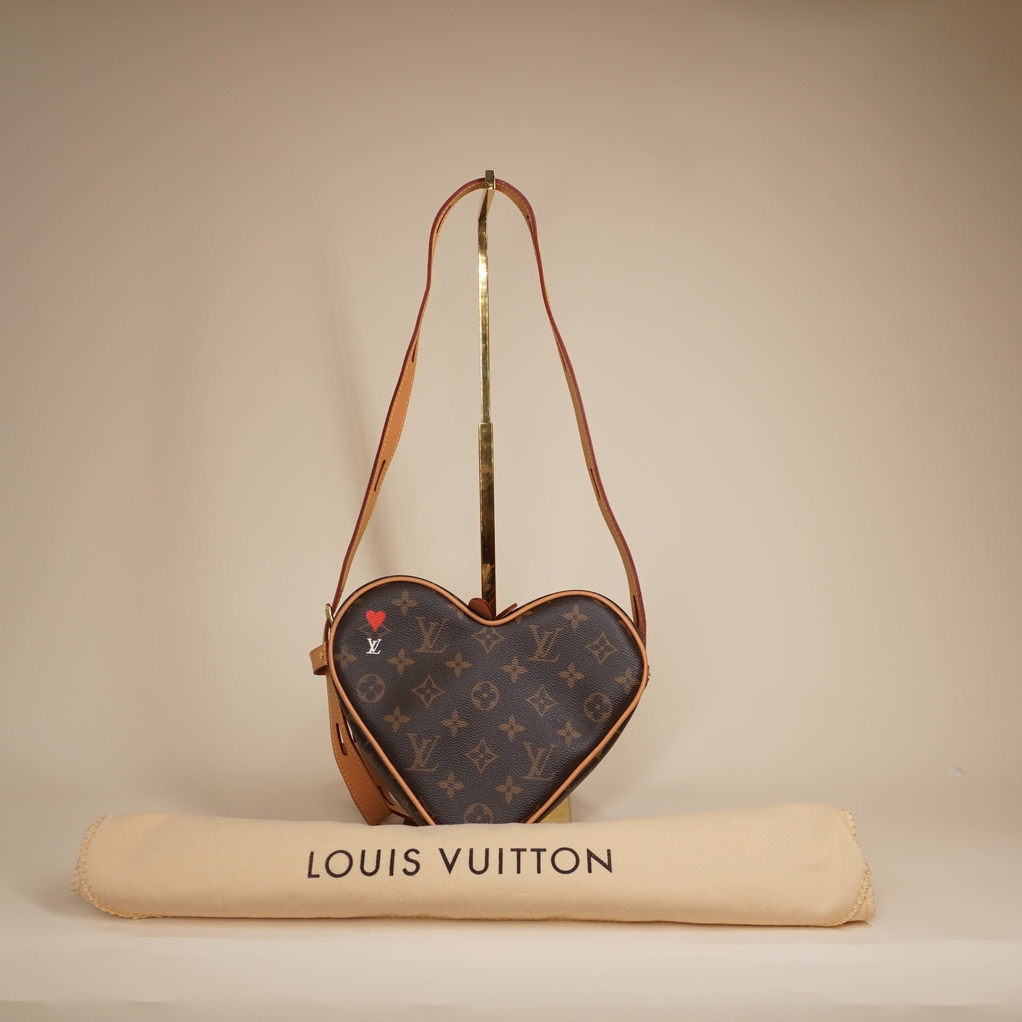 PRE-OWNED LV Monogram Game On Coeur Heart Shoulder Bag