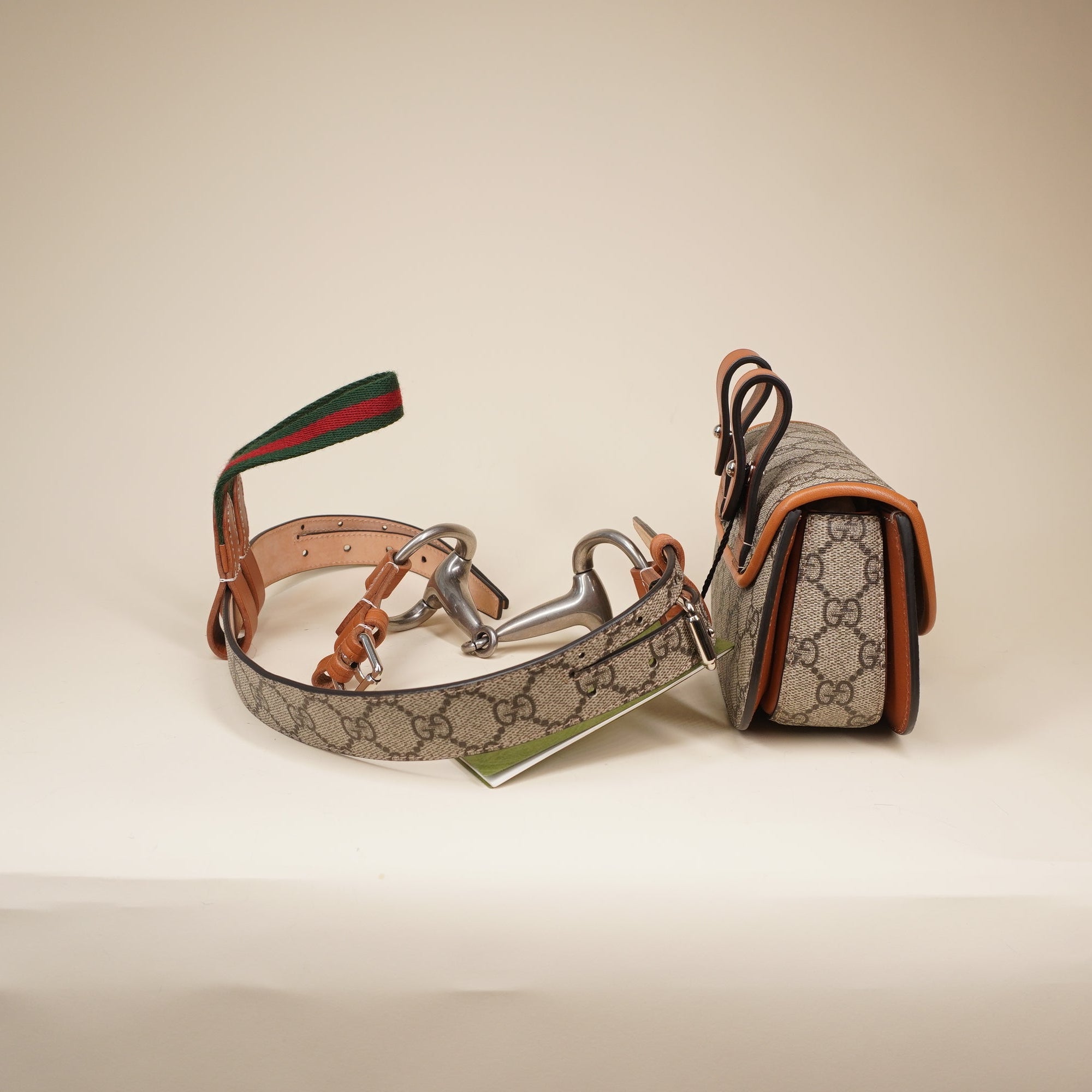 PRE-OWNED GG Runaway Bamboo 1947 Mini Belt-Shoulder Bag