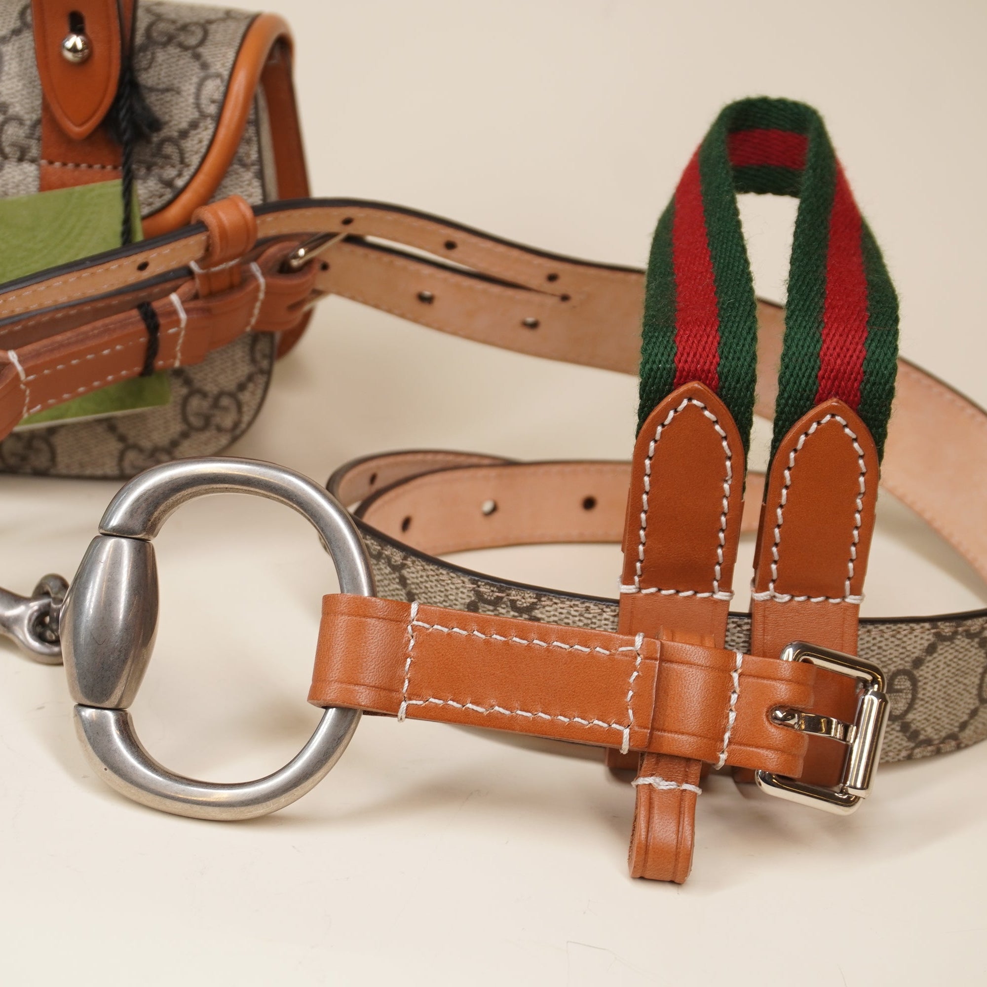 PRE-OWNED GG Runaway Bamboo 1947 Mini Belt-Shoulder Bag