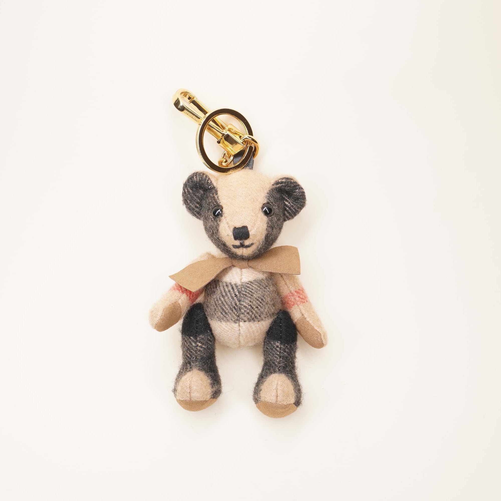 PRE-OWNED Brown Teddy Bear Bag Charm