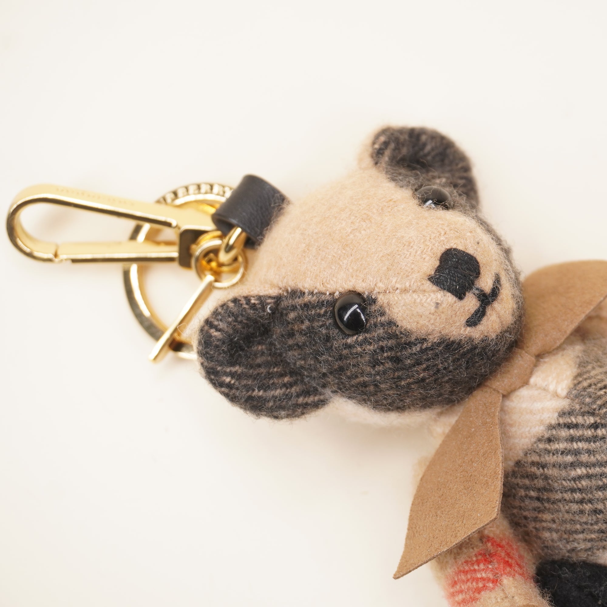PRE-OWNED Brown Teddy Bear Bag Charm