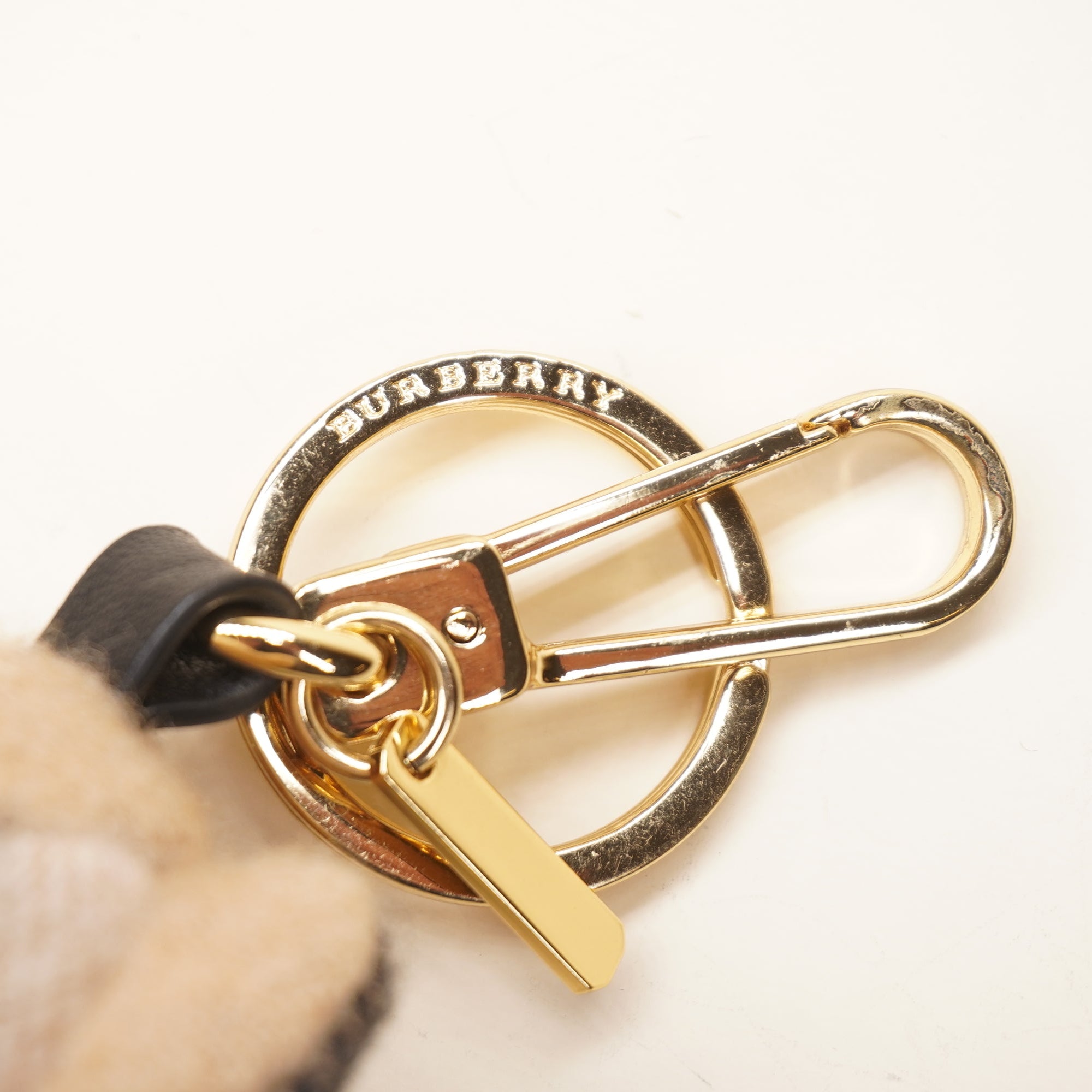PRE-OWNED Brown Teddy Bear Bag Charm
