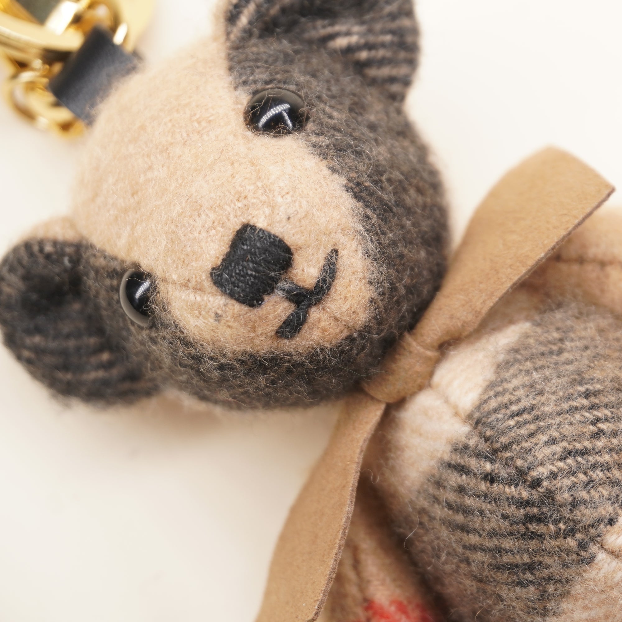 PRE-OWNED Brown Teddy Bear Bag Charm
