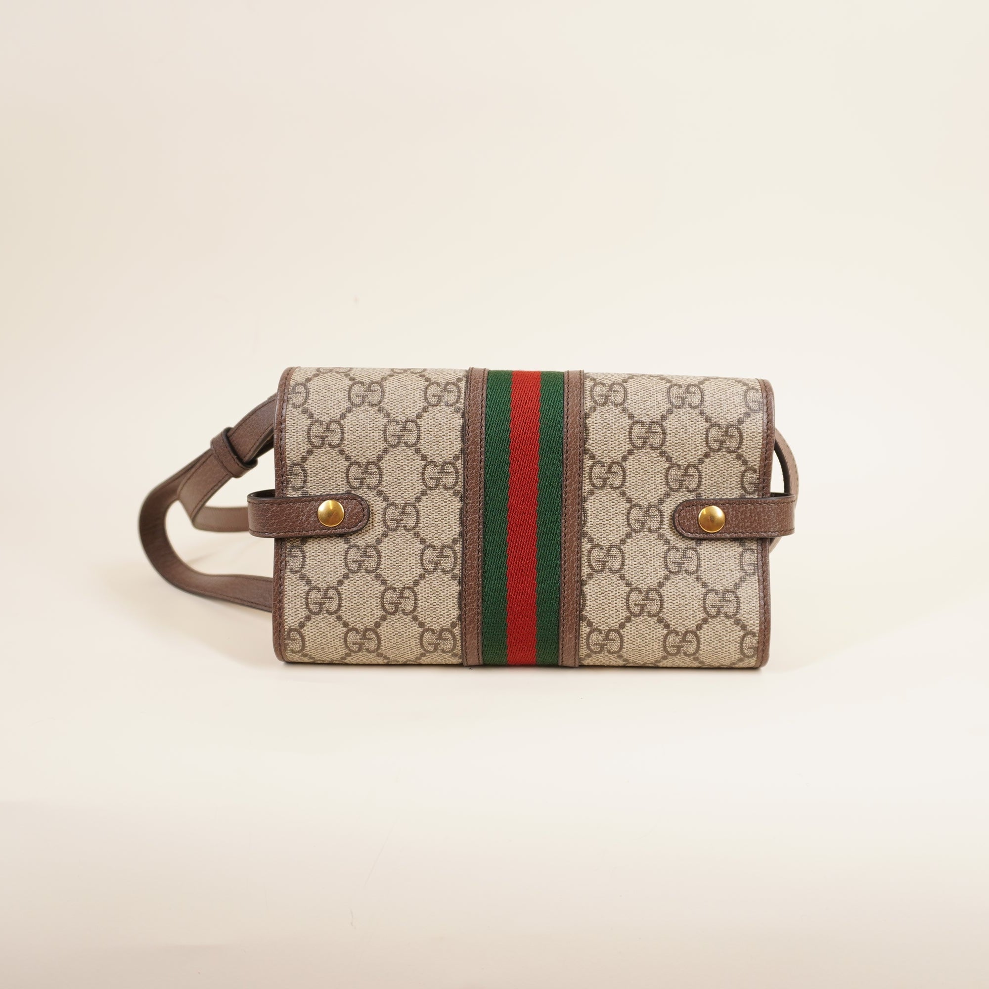 PRE-OWNED Ophidia Trifold Wallet Crossbody Bag GG