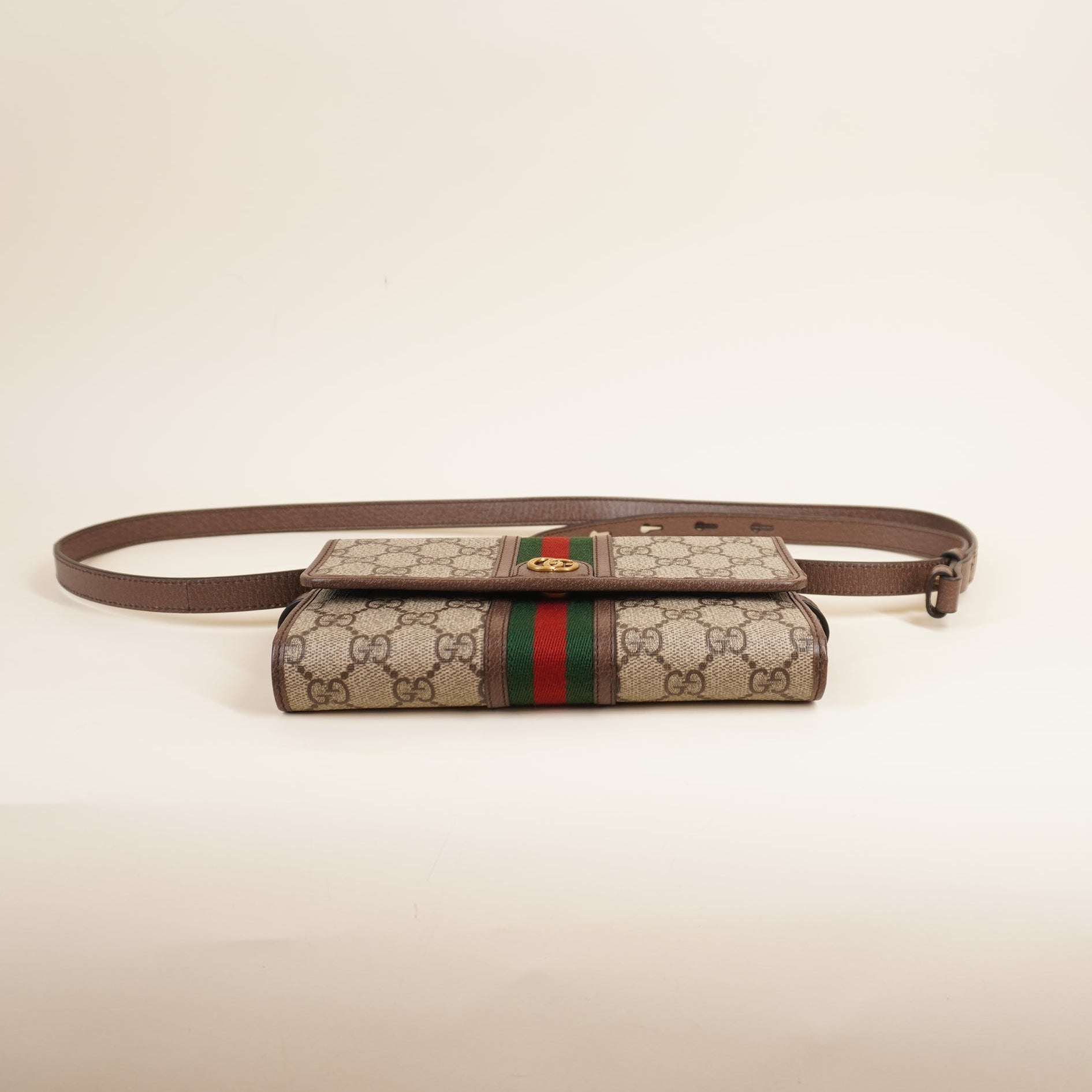 PRE-OWNED Ophidia Trifold Wallet Crossbody Bag GG