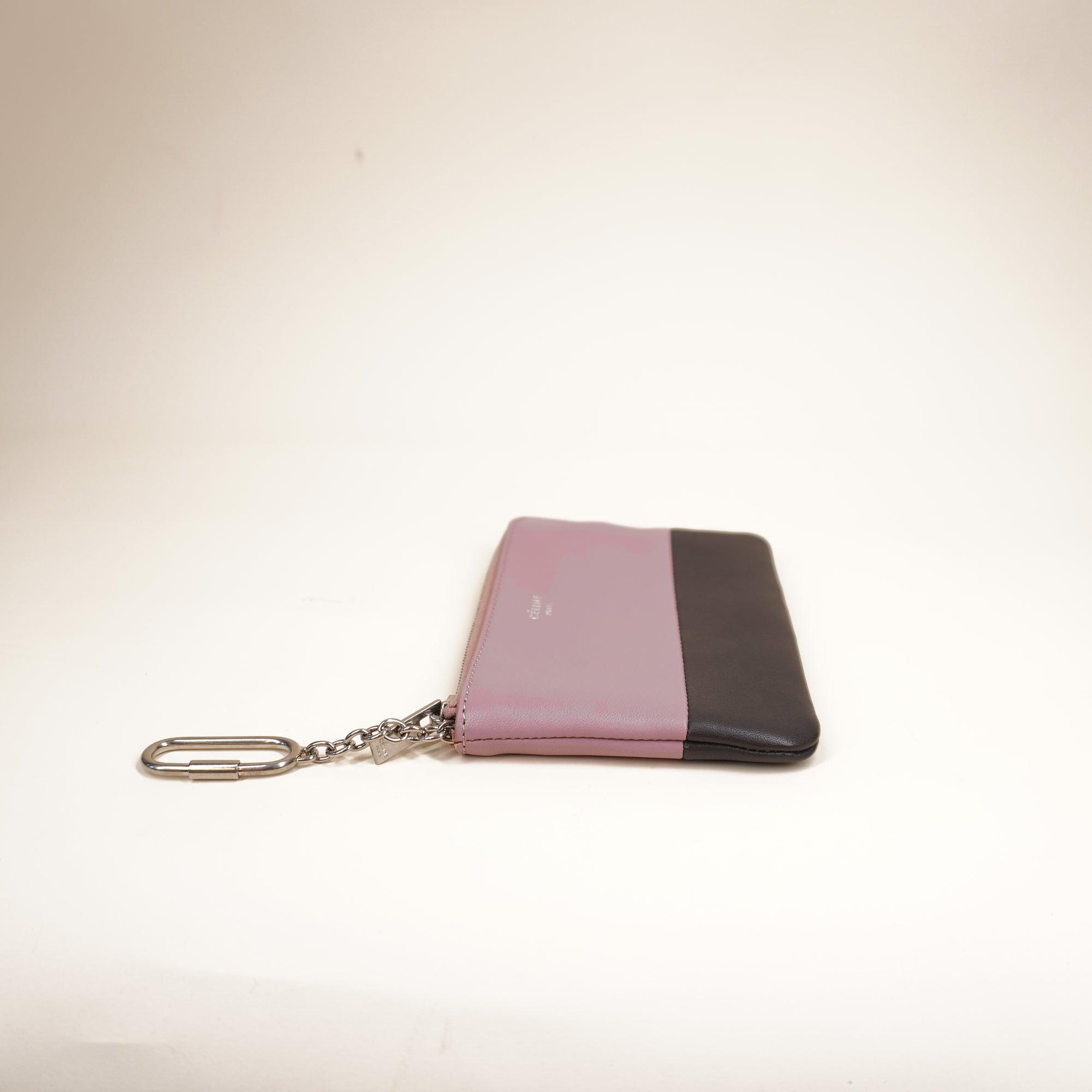 PRE-OWNED 2018 Bicolor Solo Key Pouch Wallet