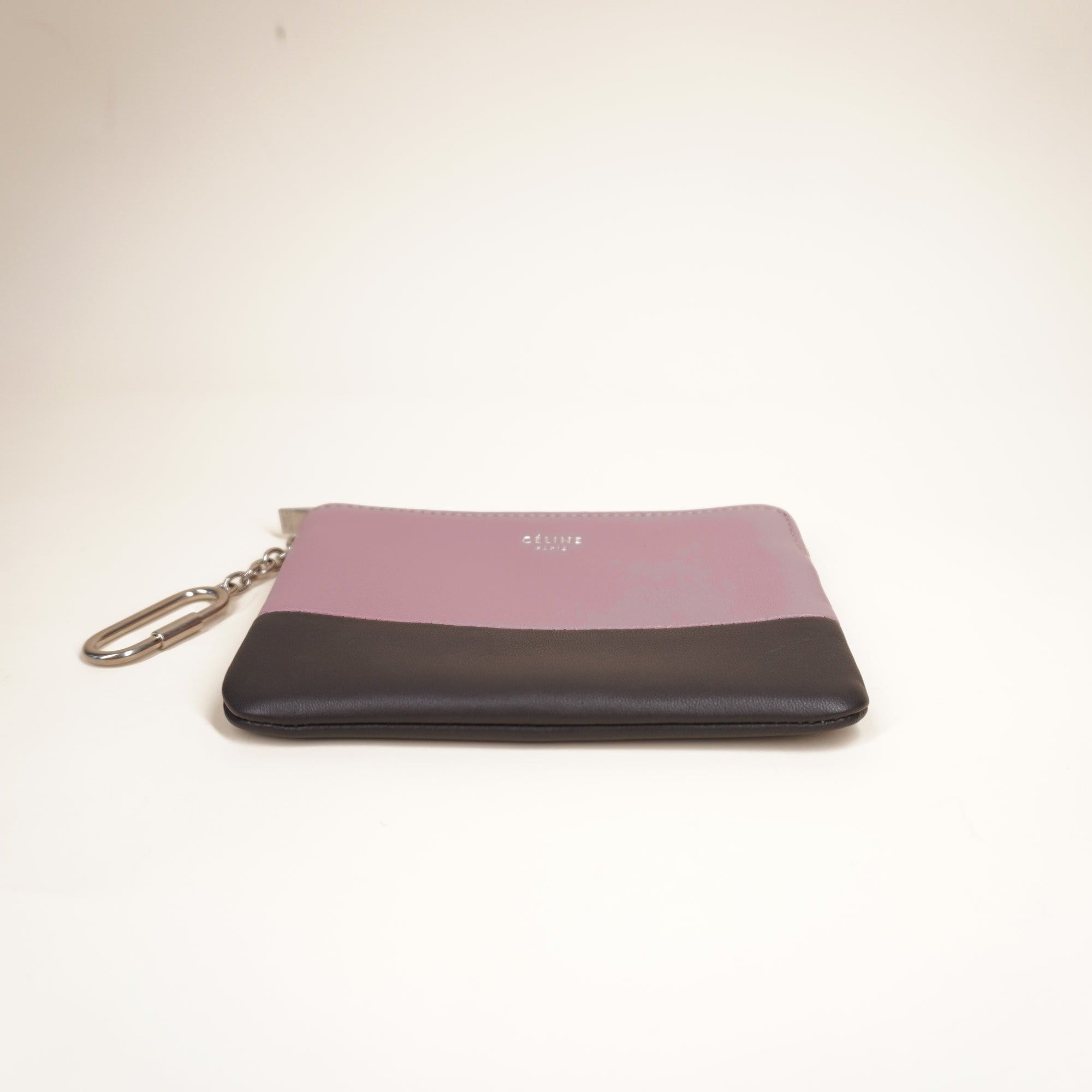 PRE-OWNED 2018 Bicolor Solo Key Pouch Wallet