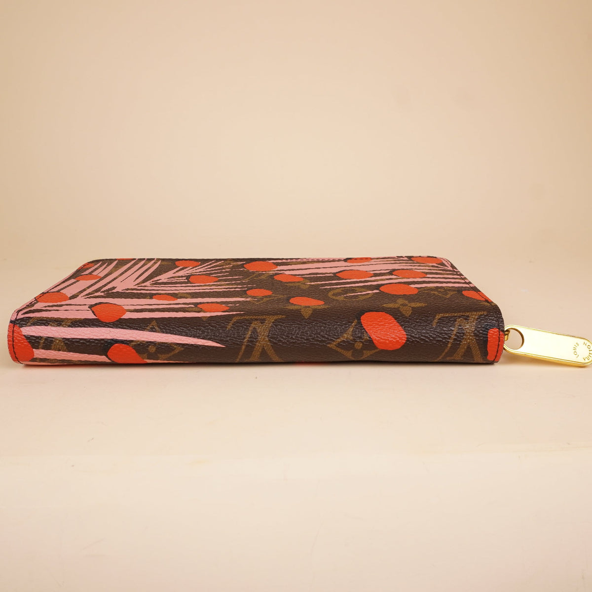 PRE-OWNED LV Monogram Jungle Dots Zippy Wallet