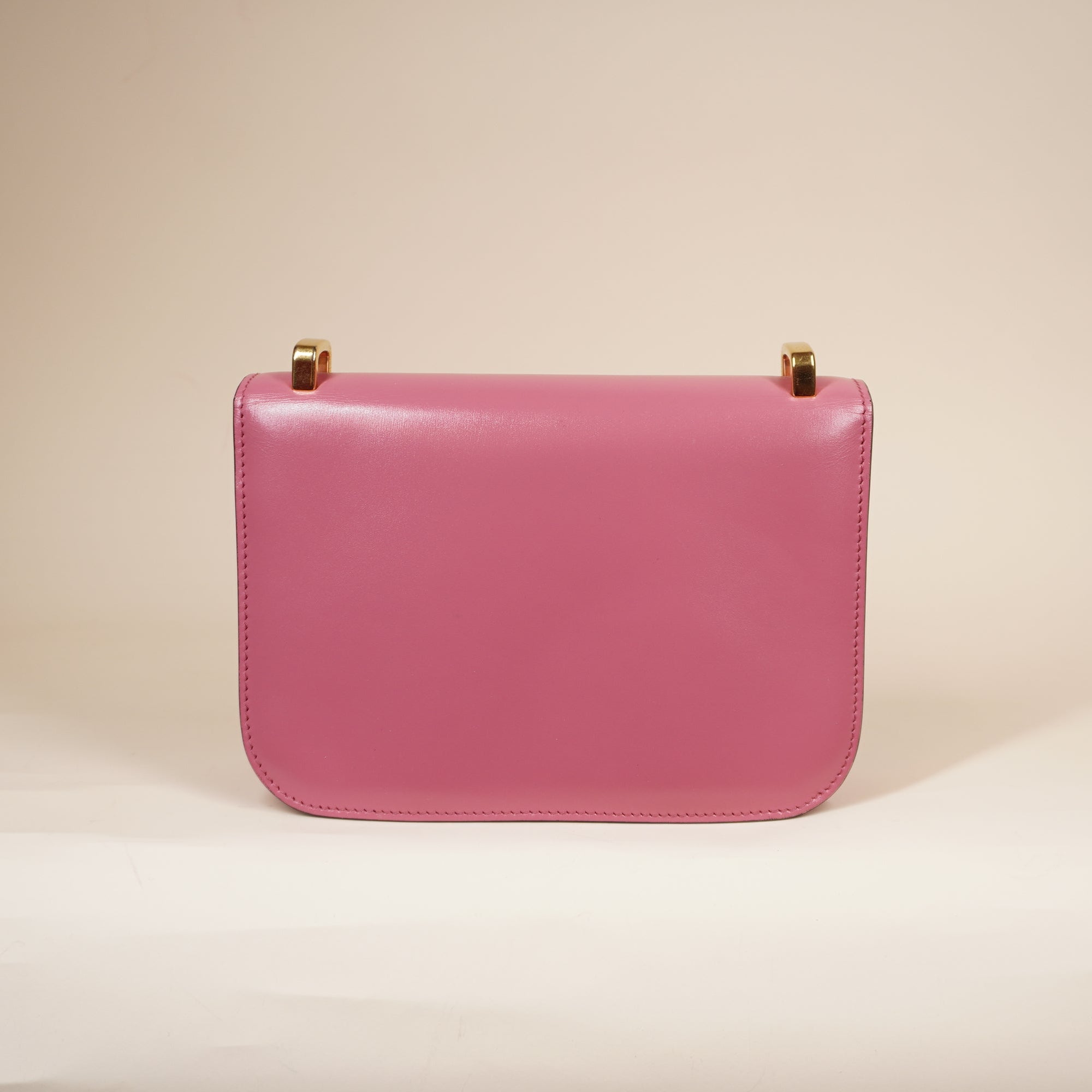 PRE-OWNED Emblème Saffiano Leather Pink Shoulder Bag
