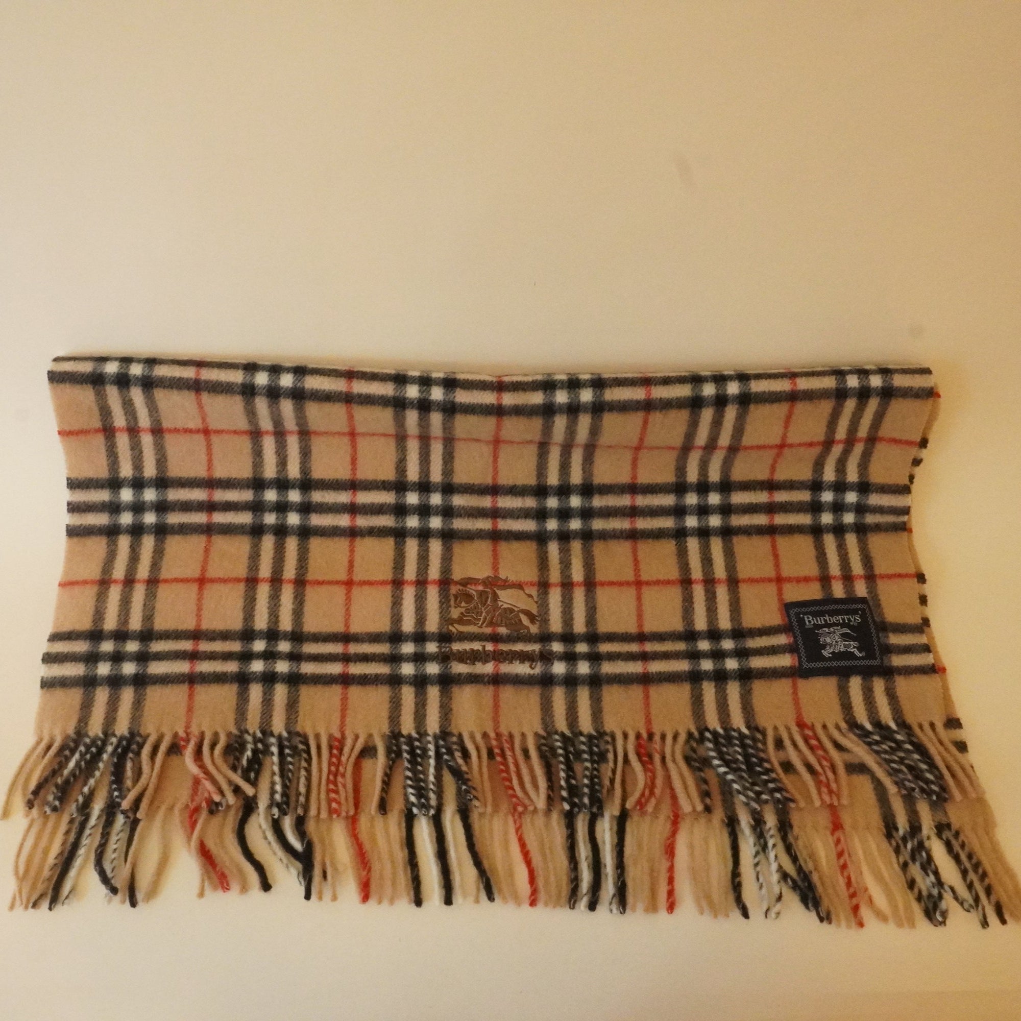 PRE-OWNED Vintage Wool Burberry Scarf