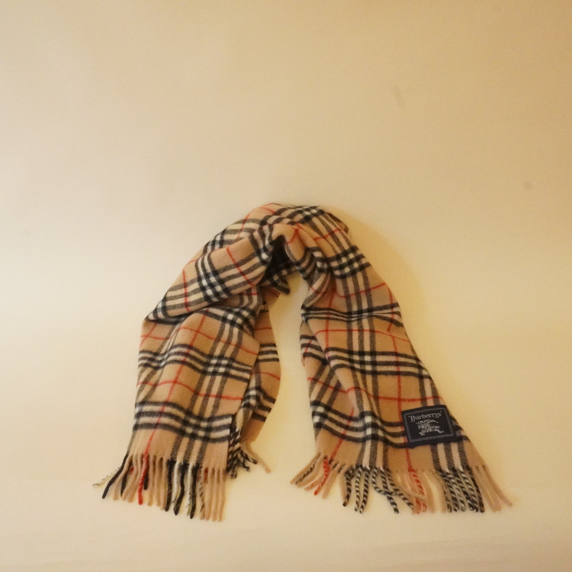 PRE-OWNED Vintage Wool Burberry Scarf
